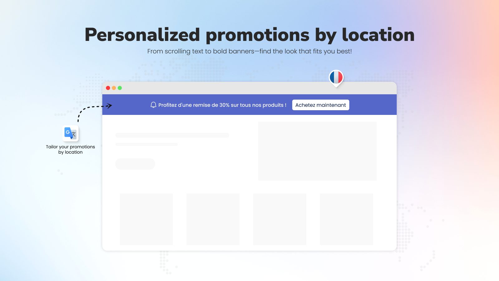 Setting translation with annify announcement