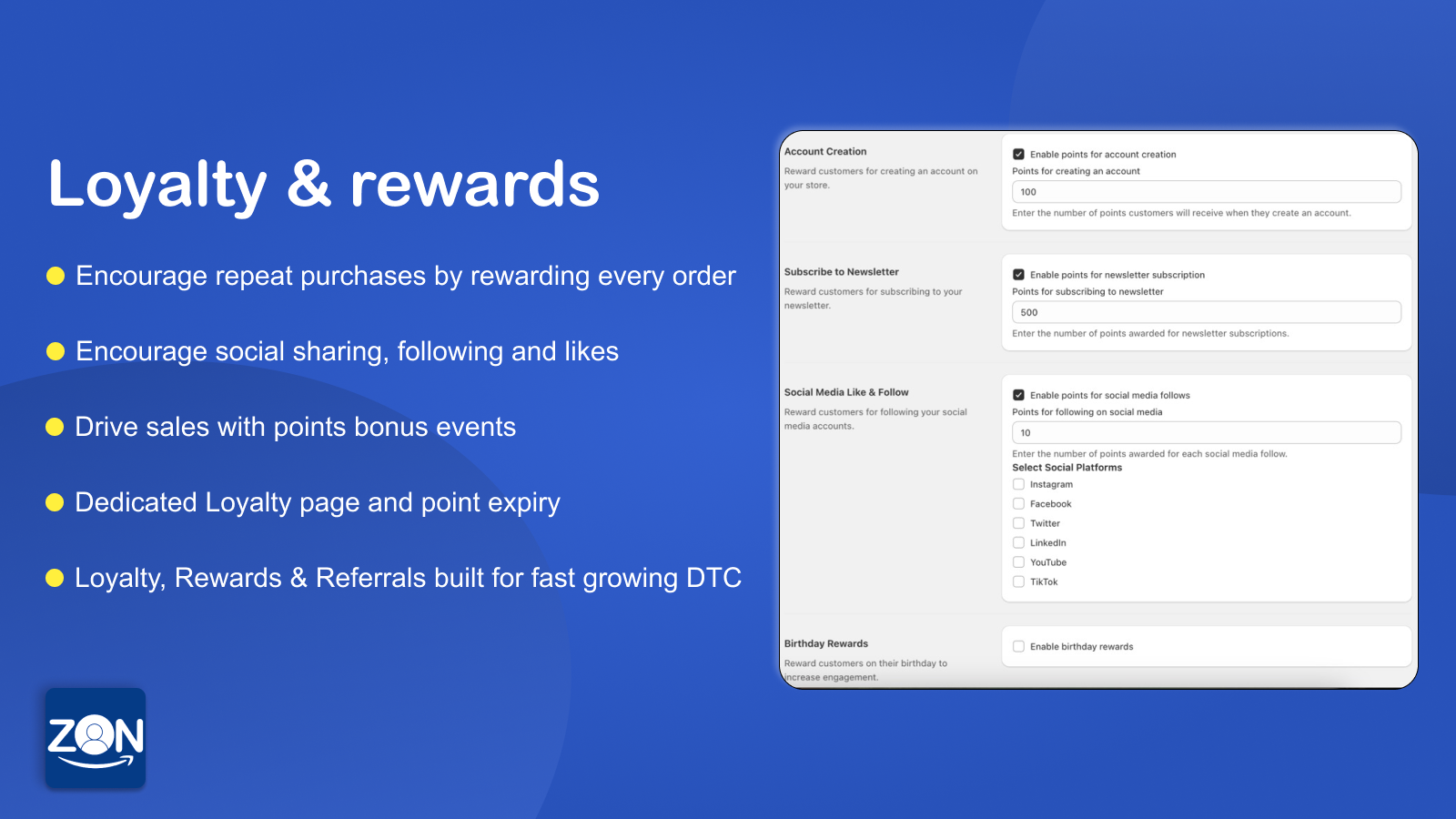 loyality and rewards for shopify store app