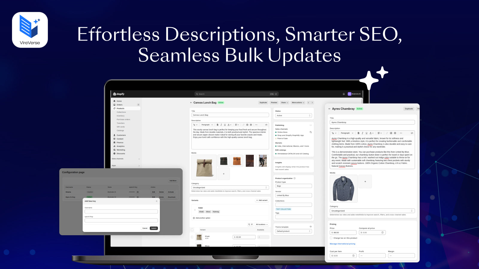 Effortless Descriptions, Smarter SEO, Seamless Bulk Updates