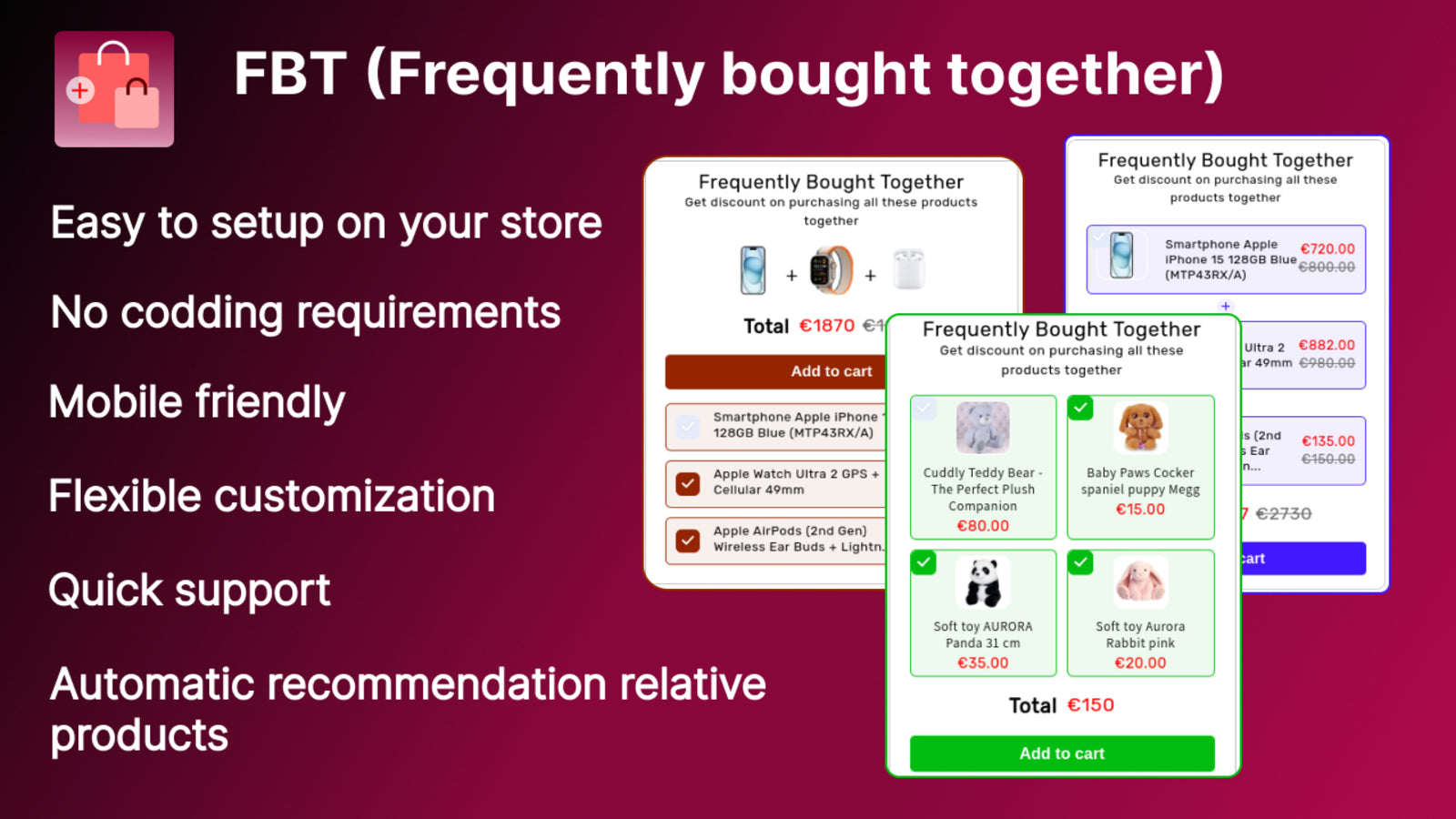 Frequently Bought Together features