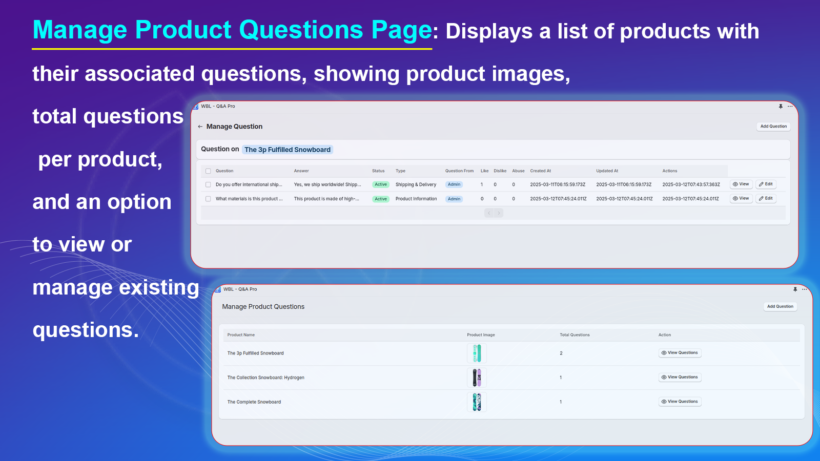 questions and answer 