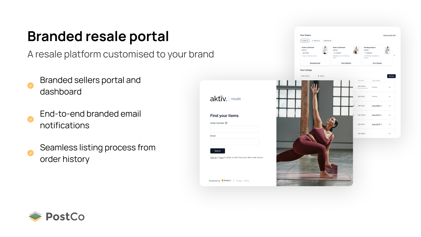 Branded resale portal