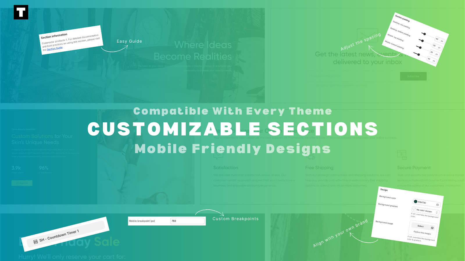 Build customer trust with professional ready-made store designs