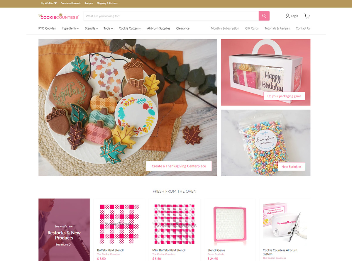 Shopify store design customization and maintenance support screenshot