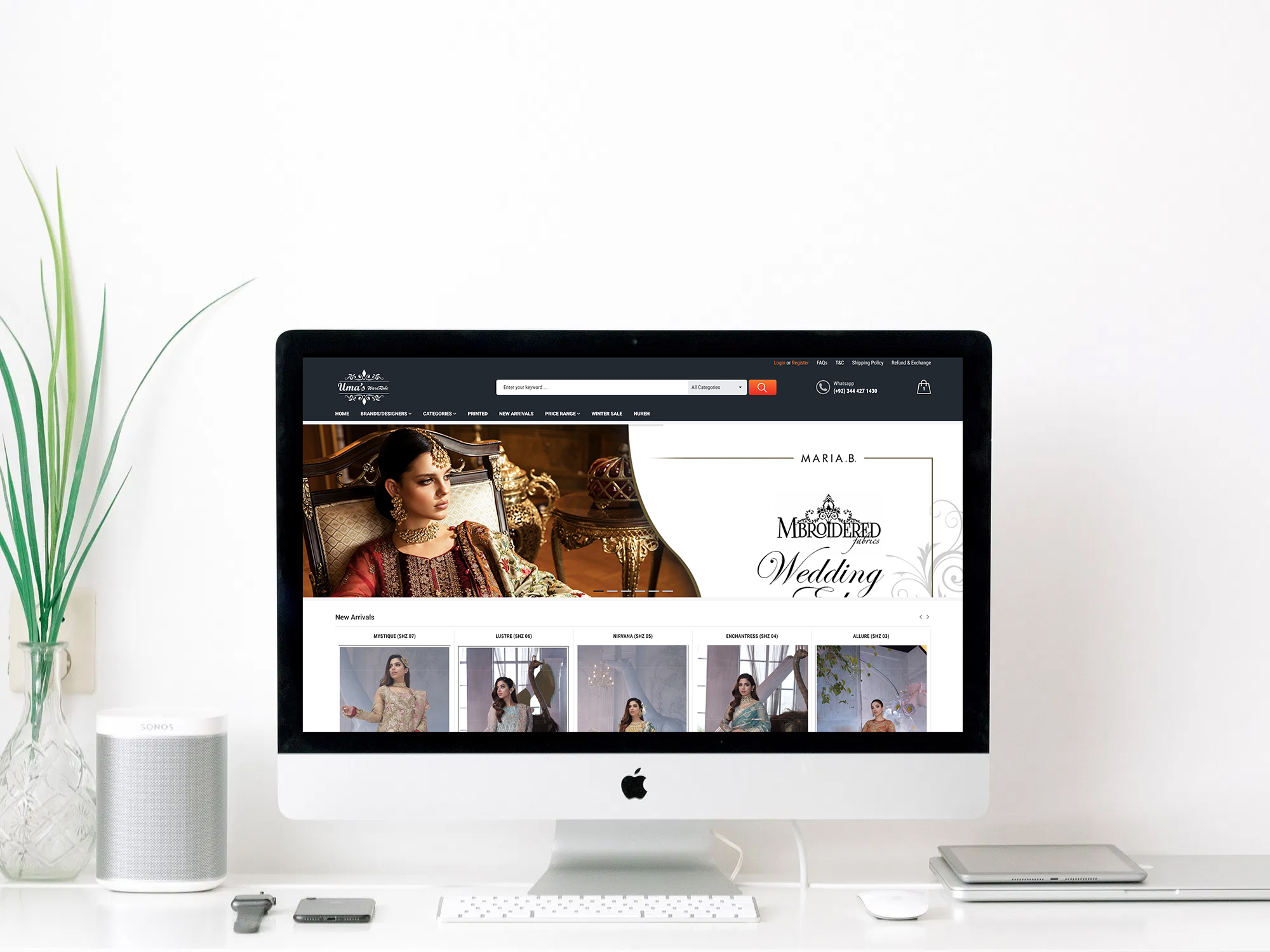 Uma's Wardrobe (e-Commerce Store) screenshot