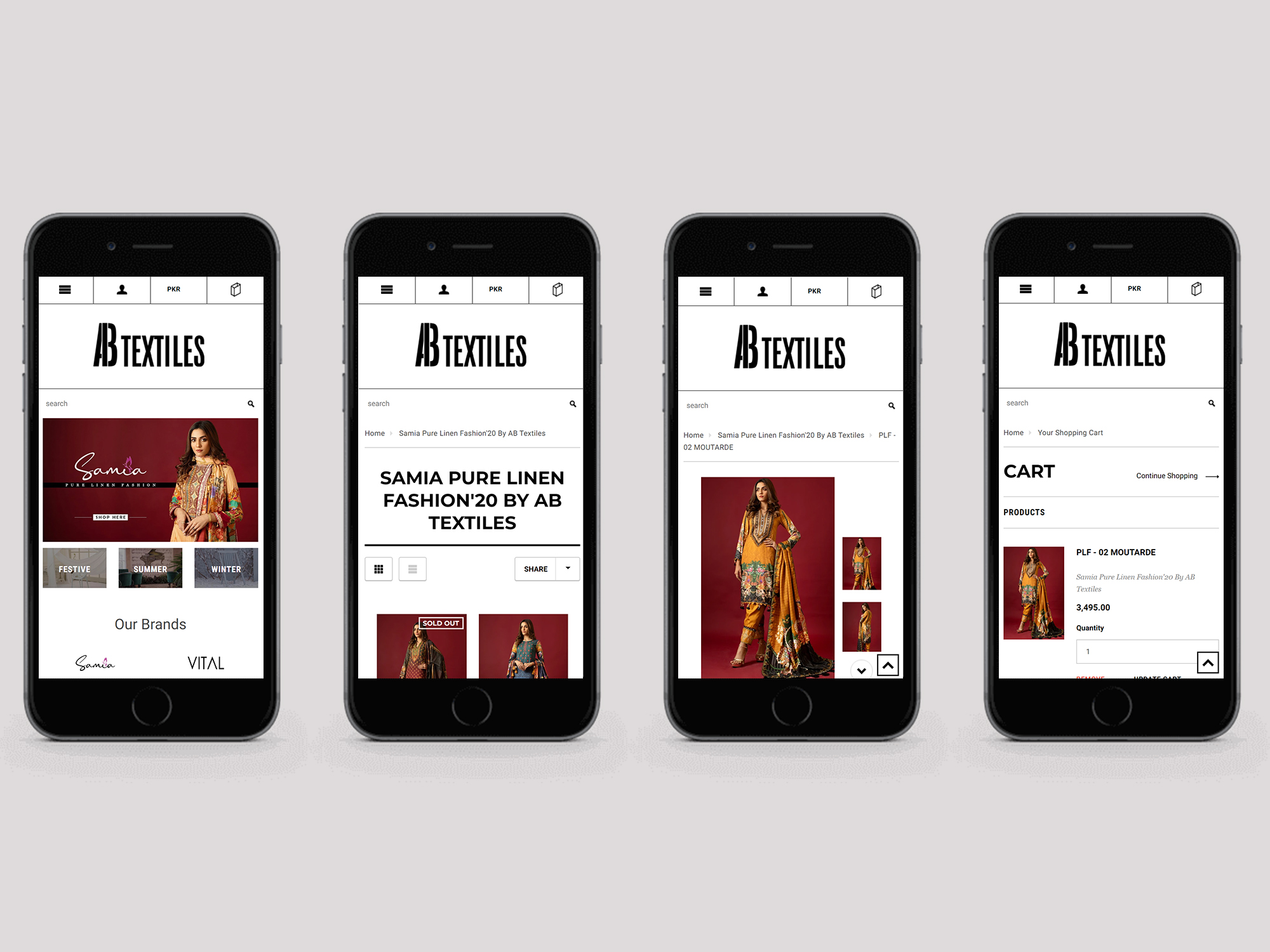 AB Textiles  (e-Commerce Store) screenshot