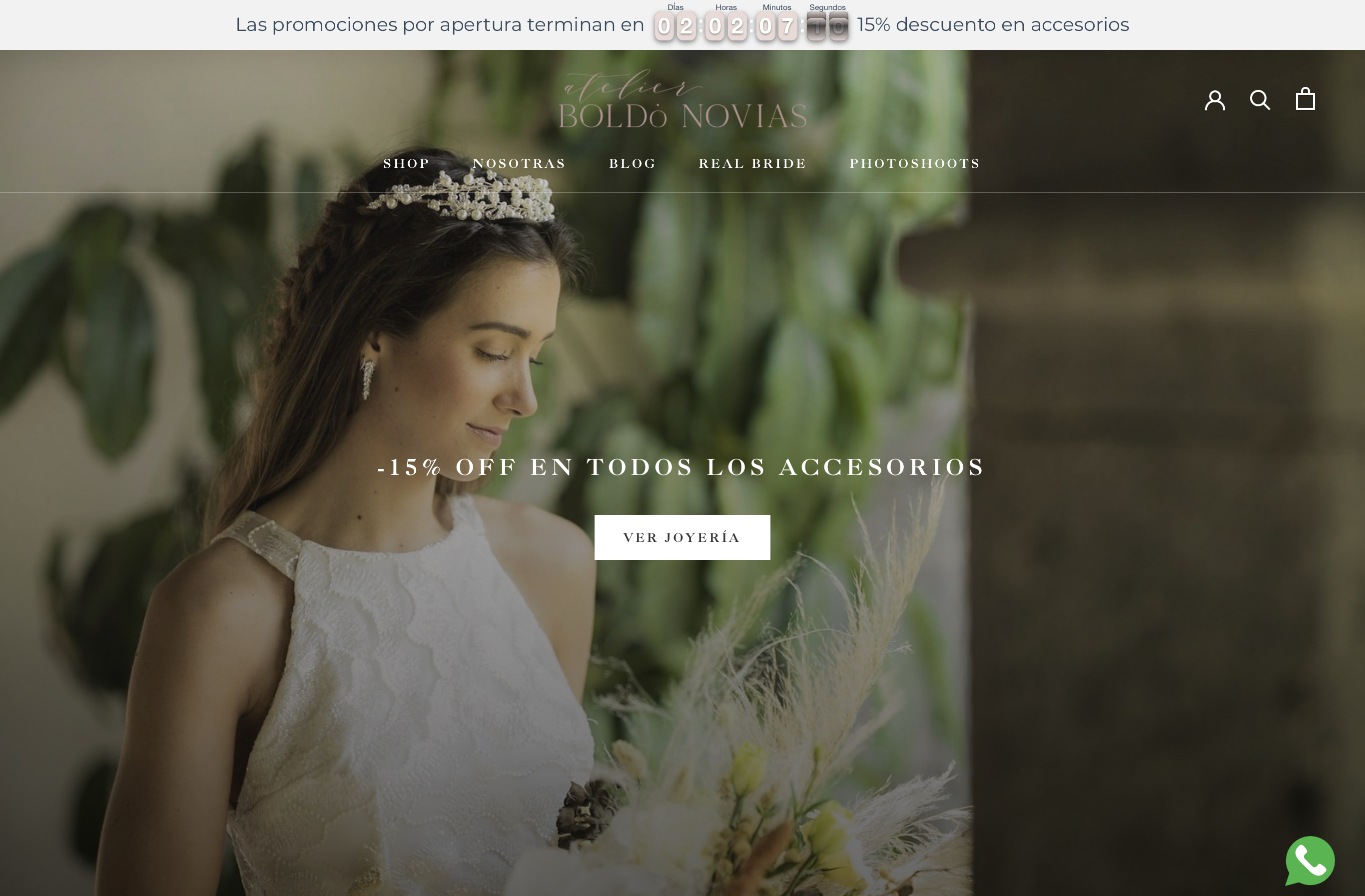 Complete Redesign and Setup of Atelier Boldó Novias Store