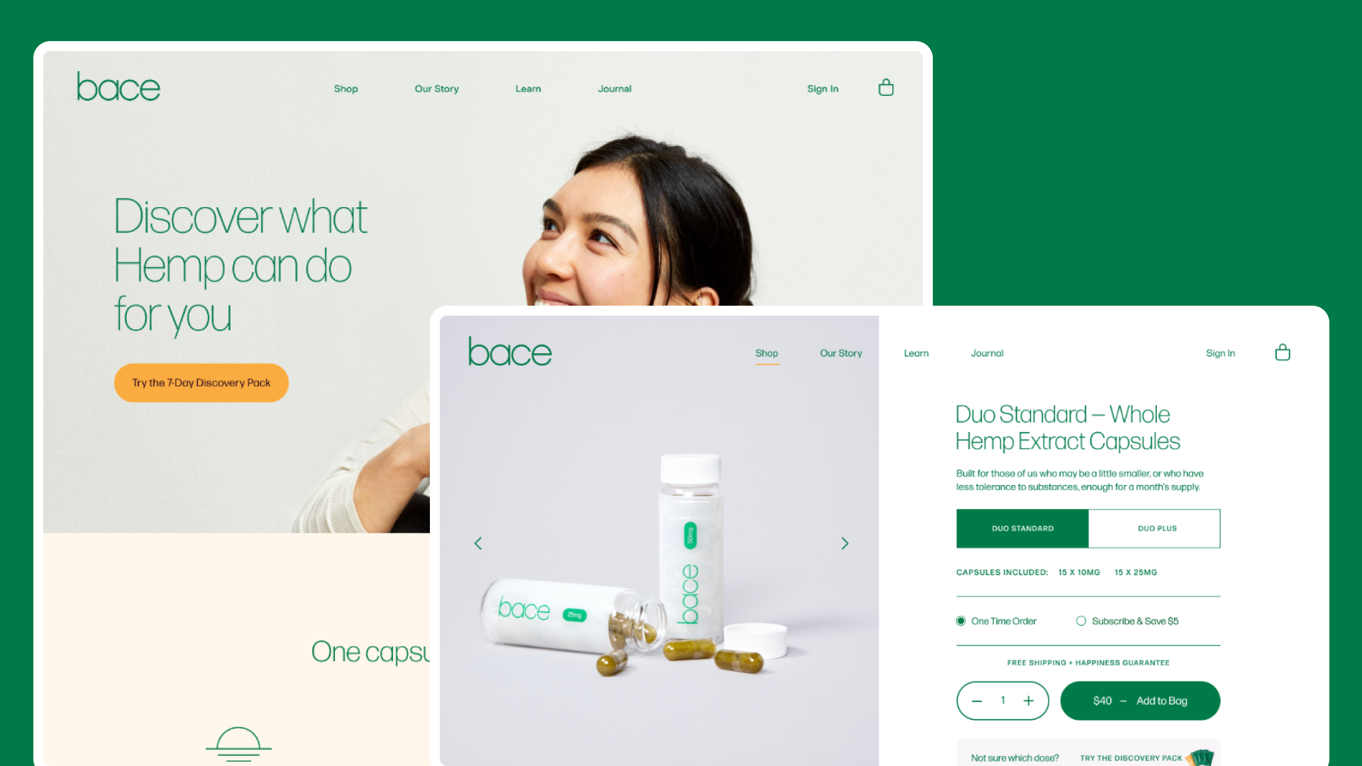 Custom Shopify Store Development for Bace: A High-Quality CBD Brand
