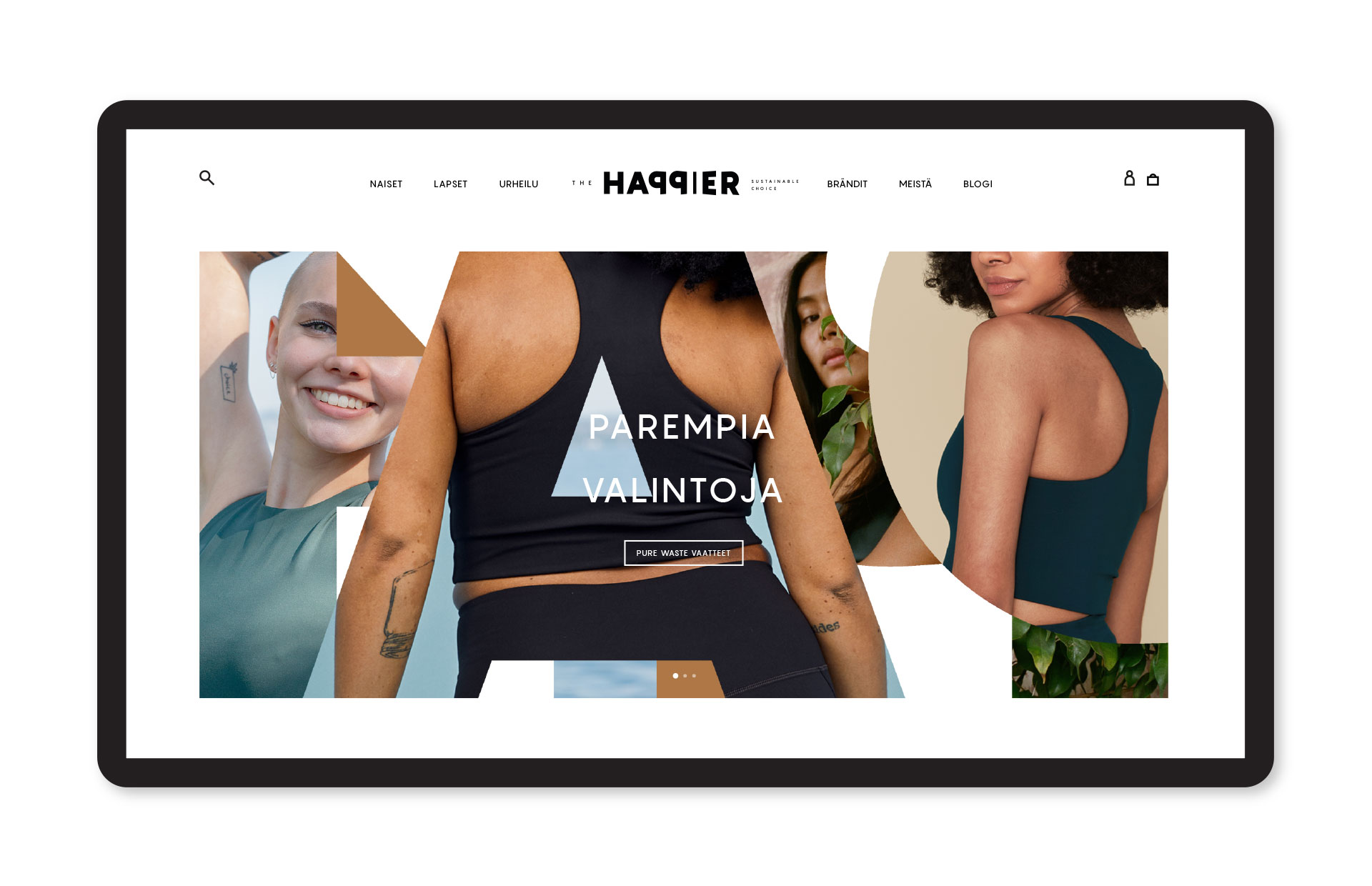 Logo and Visual Identity Design for HAPPIER eCommerce Store