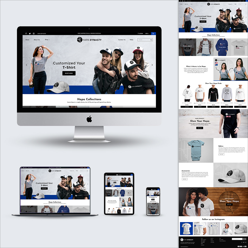 Custom Mobile-Responsive Shopify Store Design for Apparel