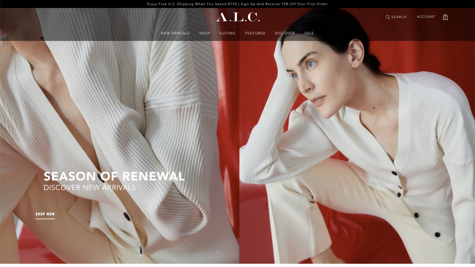 A.L.C. Shopify Plus Store Build + KWI Integration screenshot