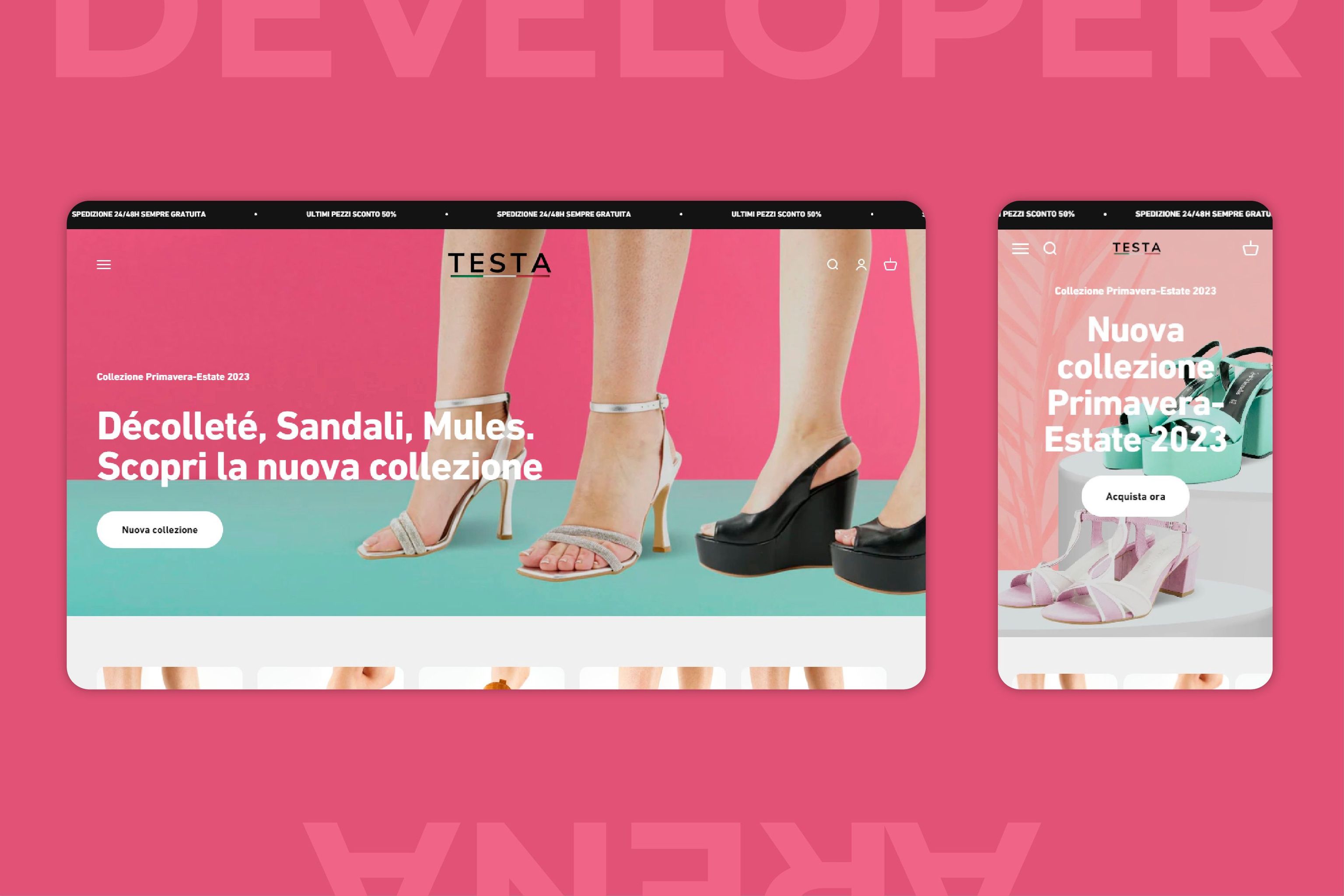 TESTA- Store Design , Development , Marketing Custom Visual Elements screenshot