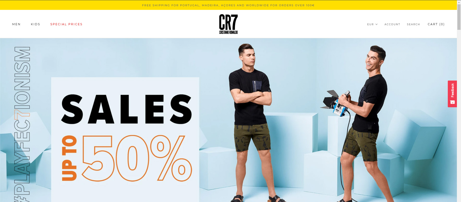Online Store Development for CR7 Footwear