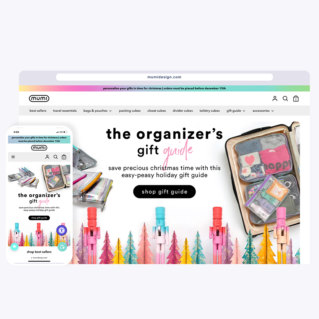 Custom Online Store Development for mumi design with Personalization Options