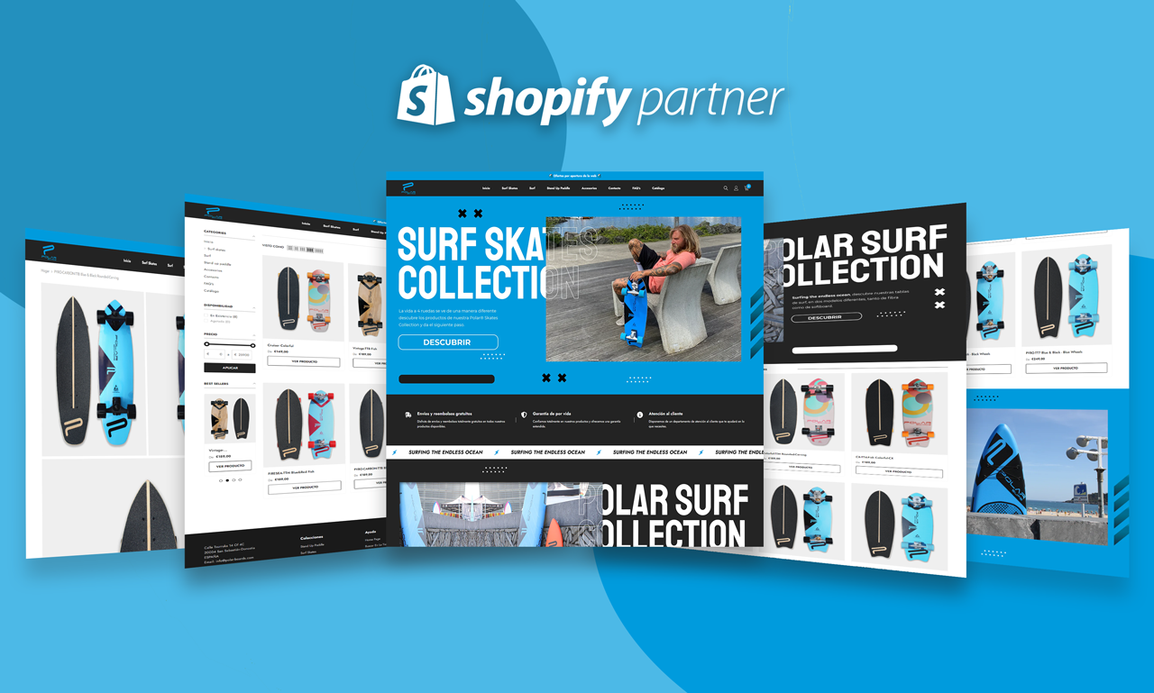 Website Development for Polar Boards: Showcasing Avant-Garde Surf and Skate Designs