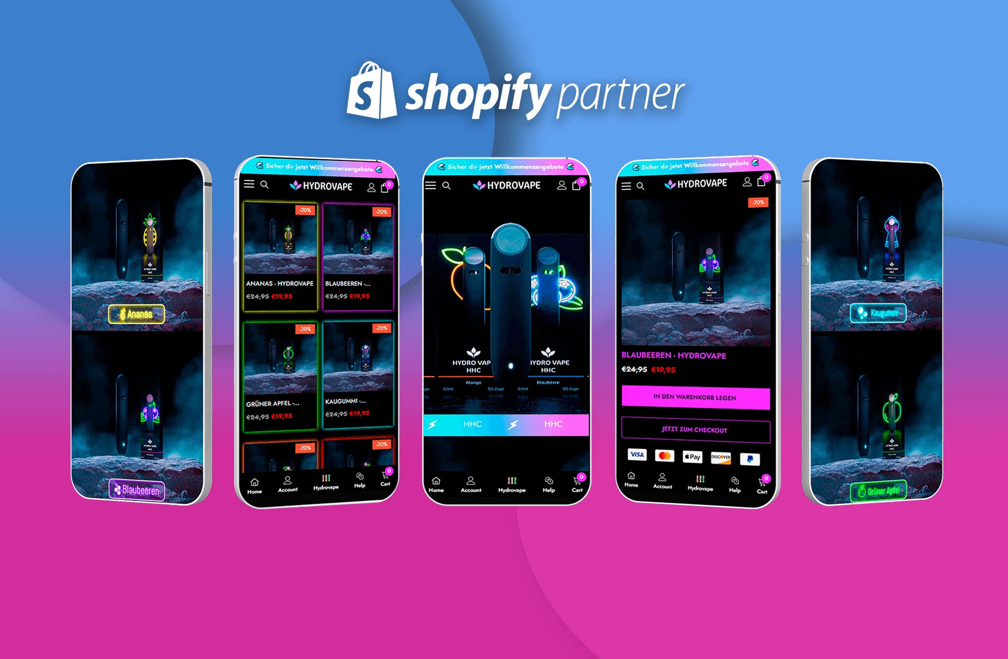 Website Development for Hydro Vape: Showcasing Innovation and Aesthetics