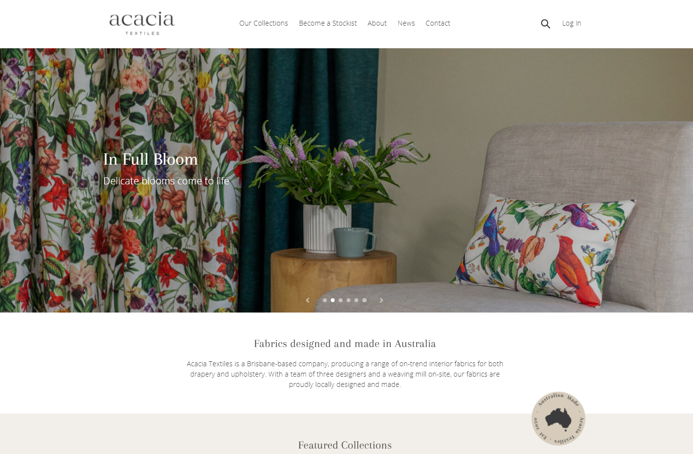 Acacia Textiles: Elegant Brand Identity & Shopify Store Development