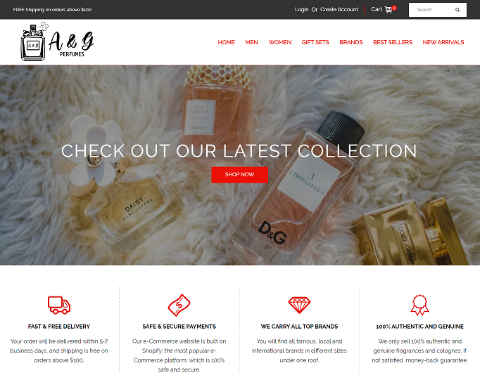 A&G Fragrances screenshot