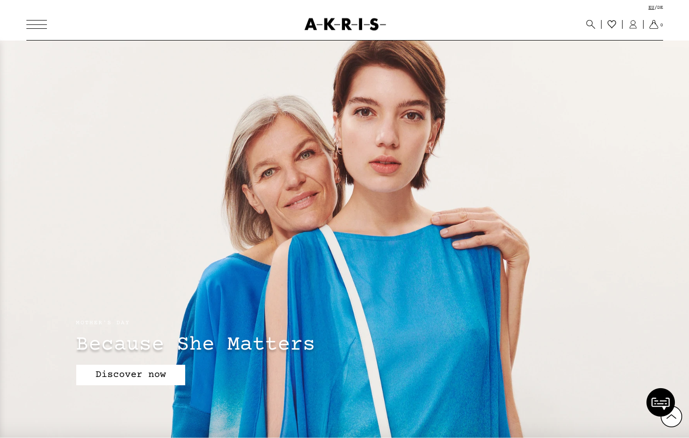 AKRIS: Shopify Plus fashion e-commerce screenshot