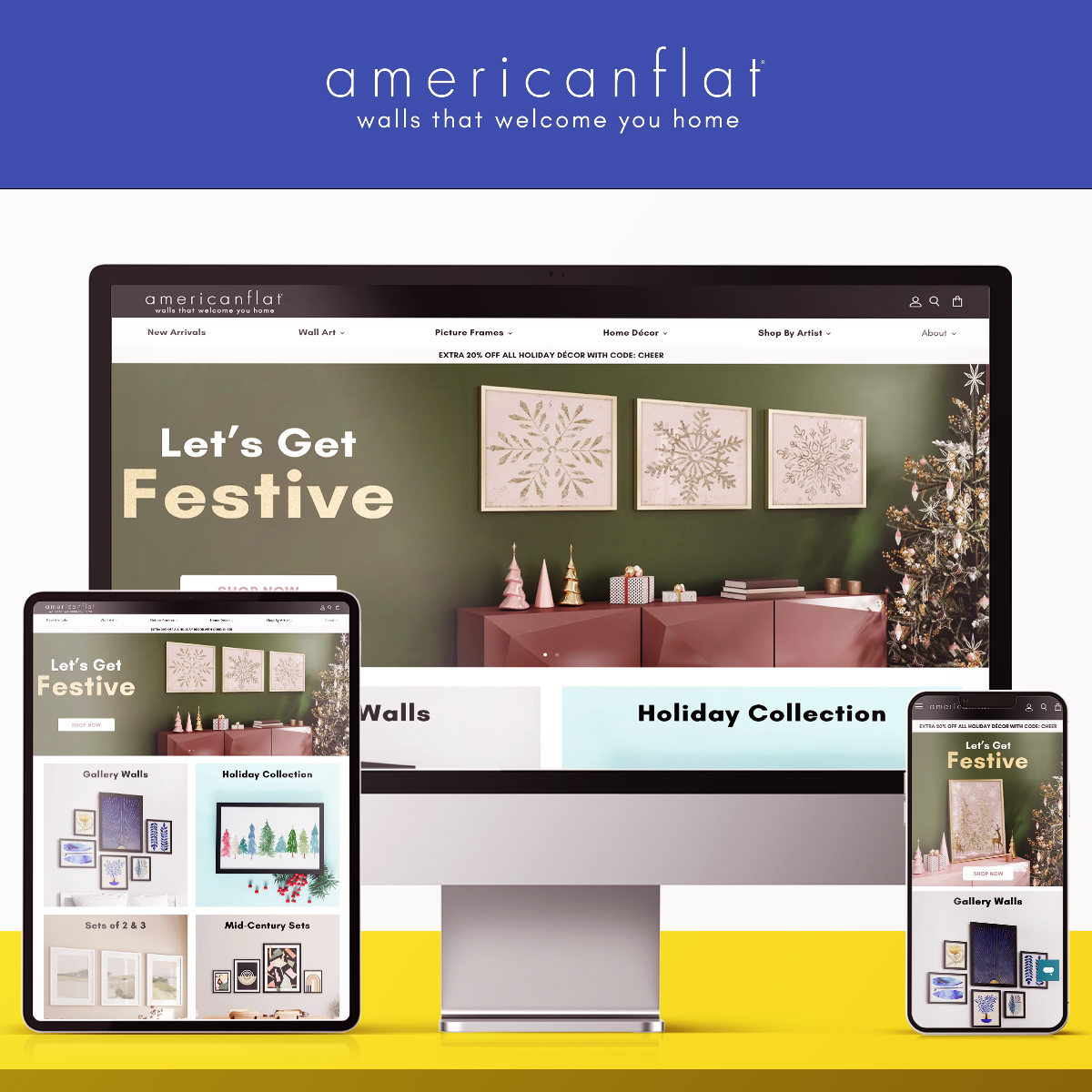 Store Design and Development for Americanflat: An Exclusive Online Art Gallery