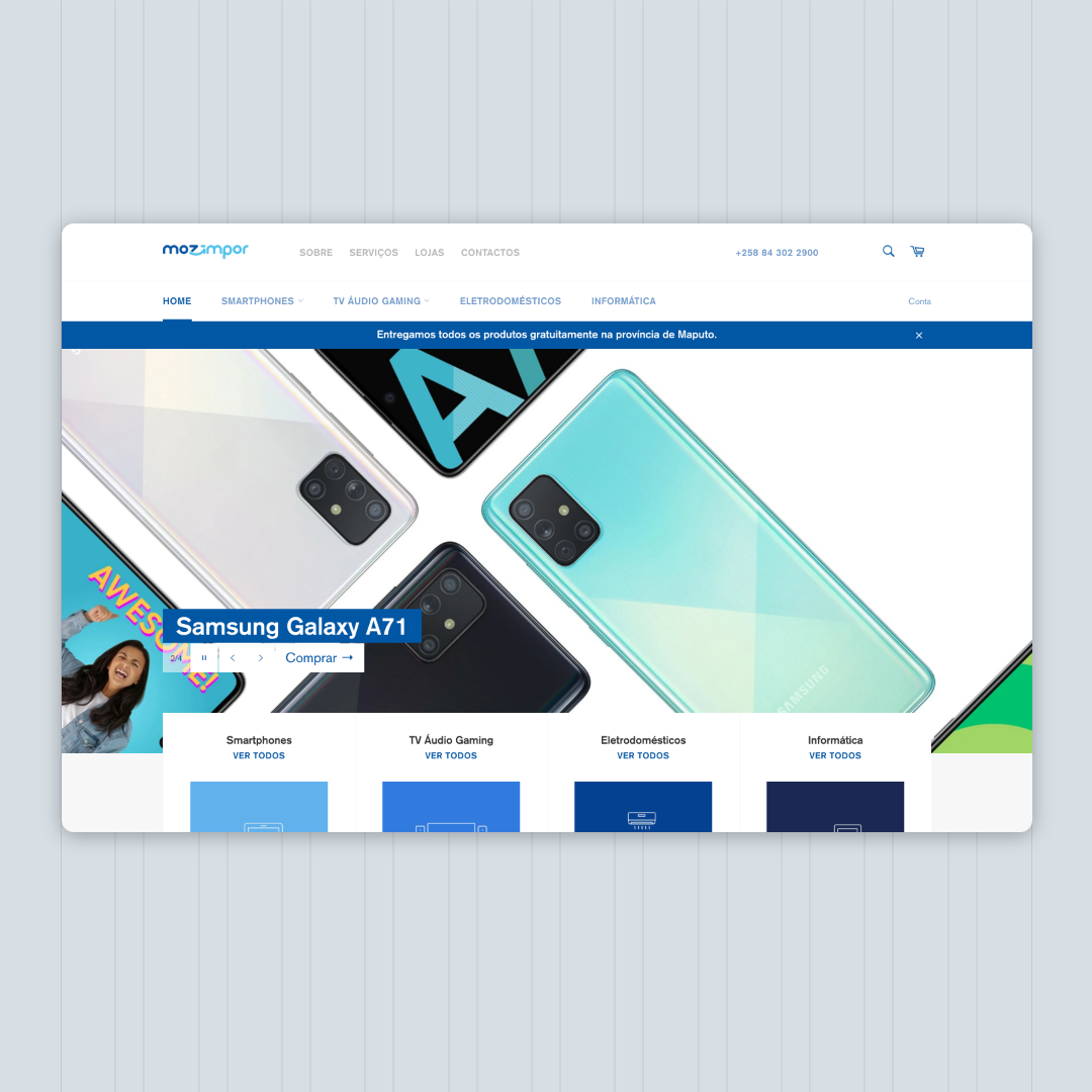 Mozimpor – Branding & E-Commerce screenshot