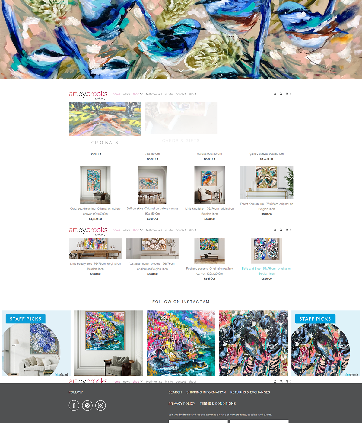 Website build and design screenshot