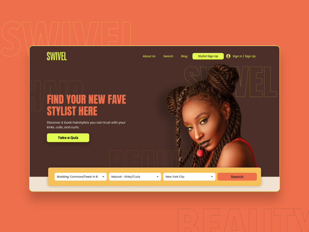 UX Audit and UI Redesign for Swivel Beauty Web App