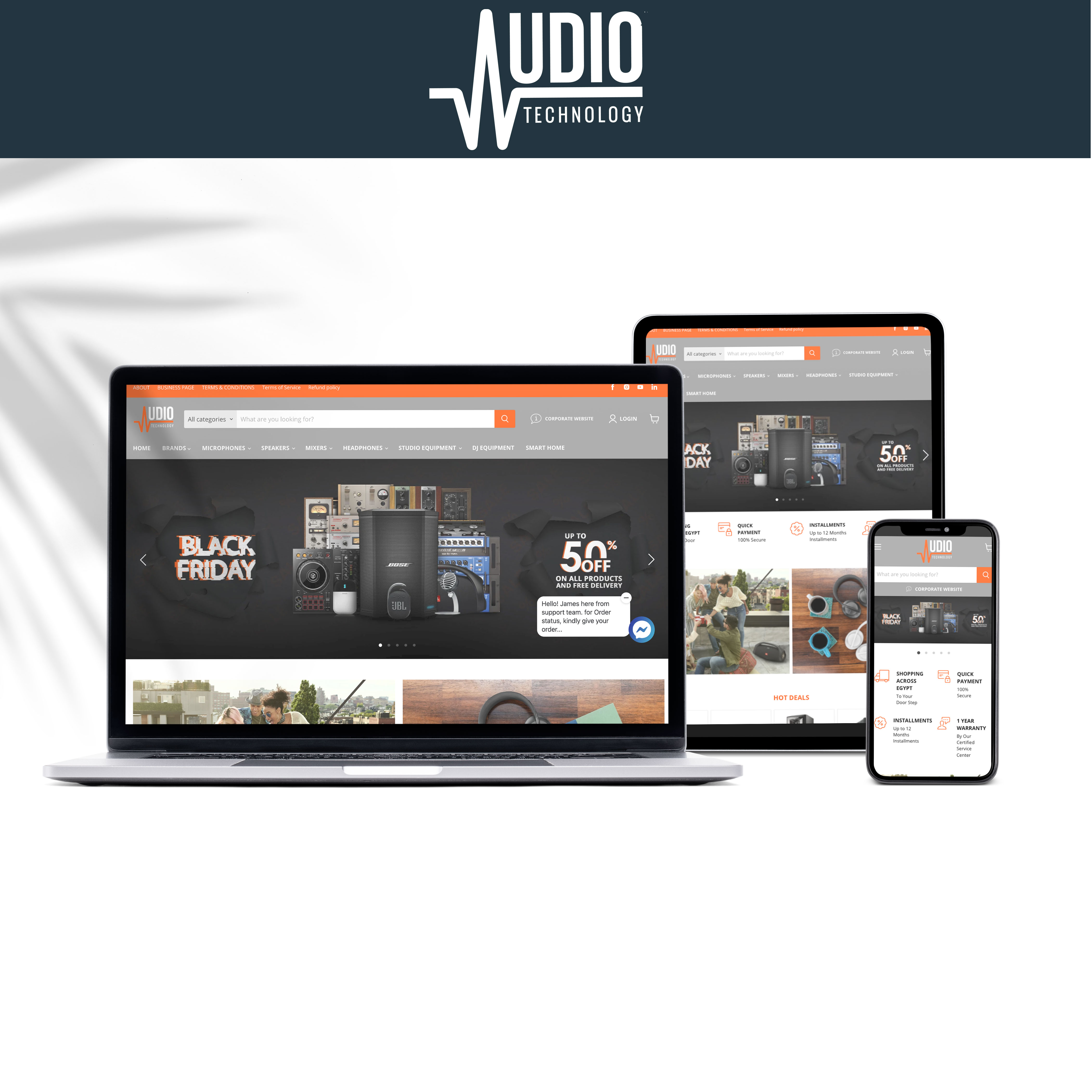 Revamped Online Store Design for Audio Technology: Enhancing UX and Sales