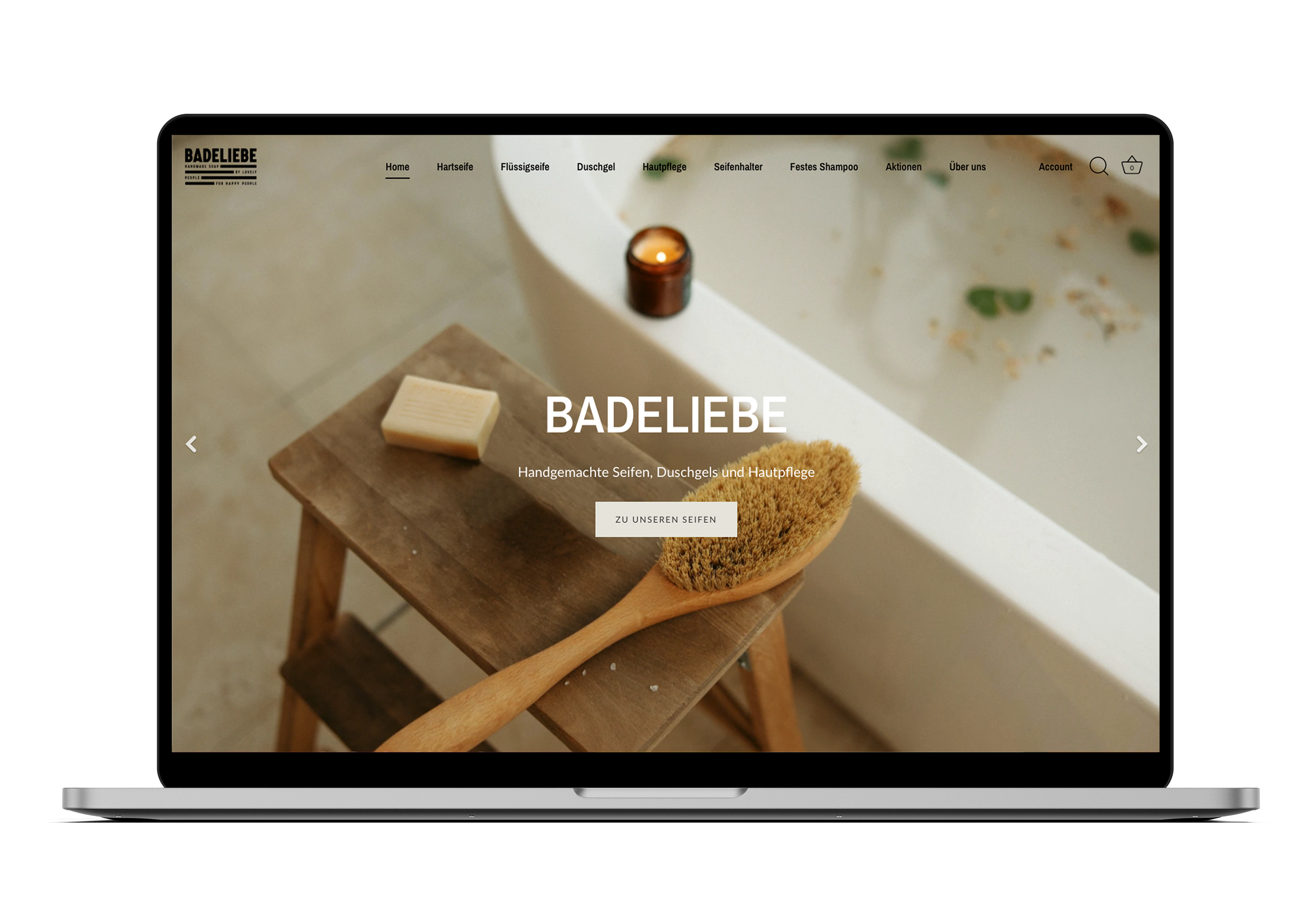 Aufbau eines neuen Shopify Shops für Badeliebe screenshot