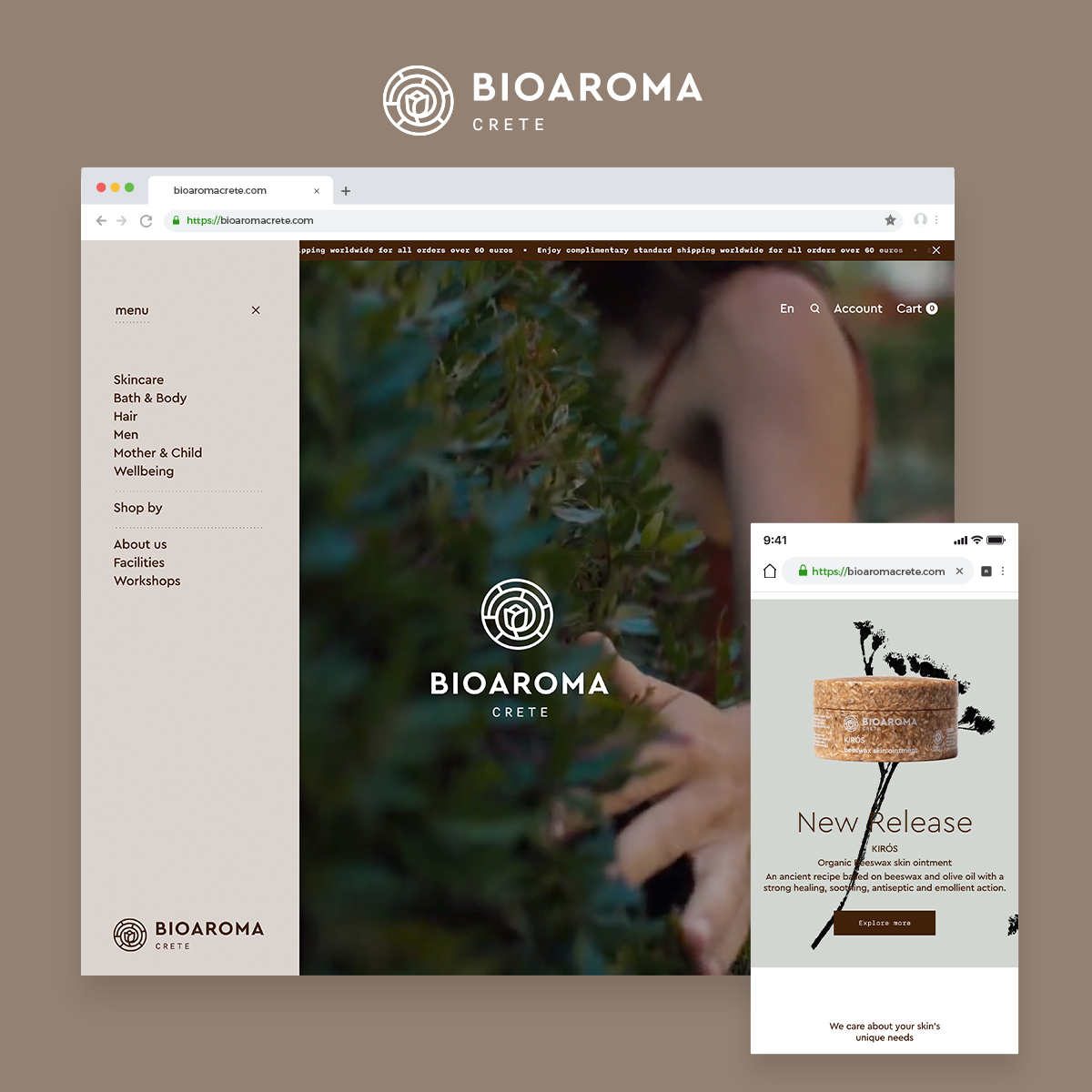 BIOAROMA: Shopify Store Build & Custom Theme Development screenshot