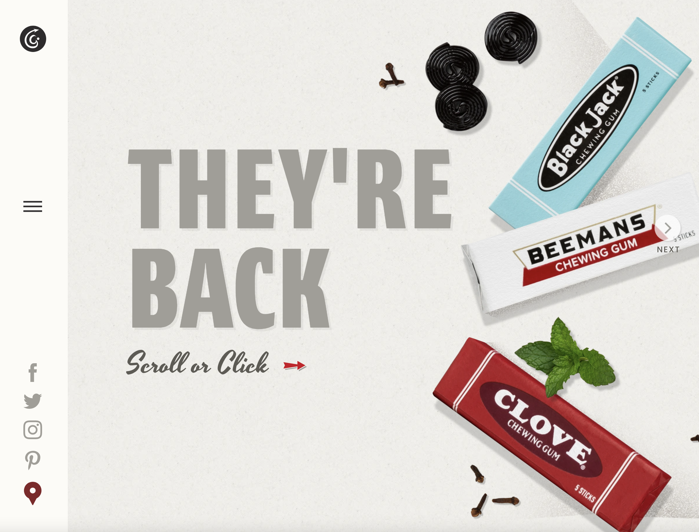 Blackjack, Beemans & Clove Chewing Gum screenshot