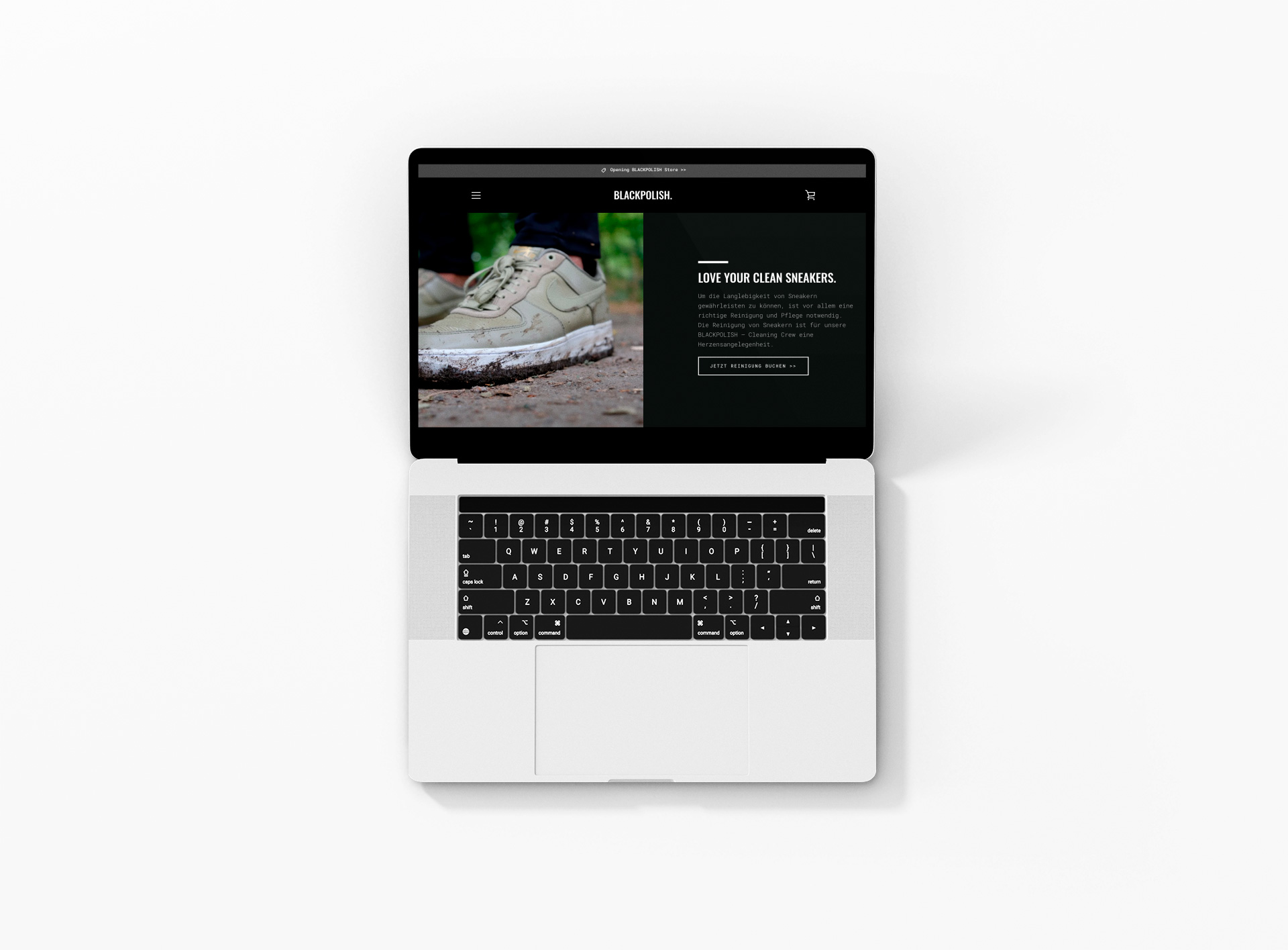 Shopify Store Development for Blackpolish Sneaker Laundry in Düsseldorf