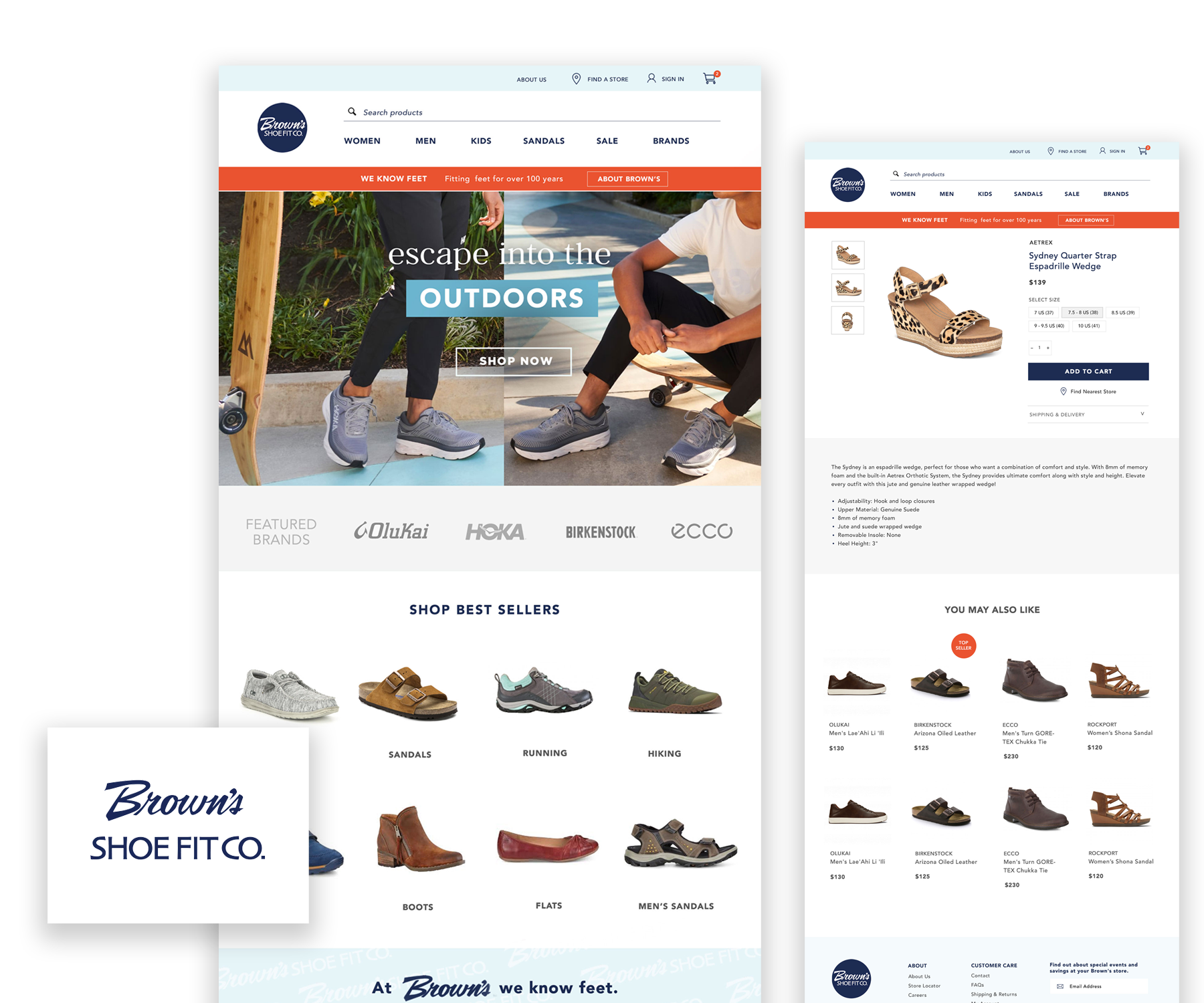 Comprehensive Shopify Theme Design & Migration for Brown's Shoe Fit Co.