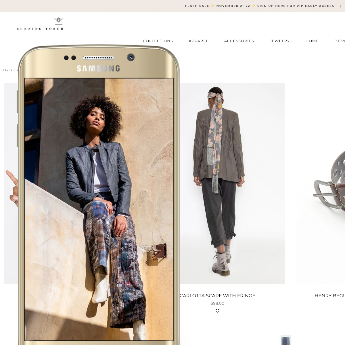 Custom Theme Setup and App Development for Burning Torch Fashion