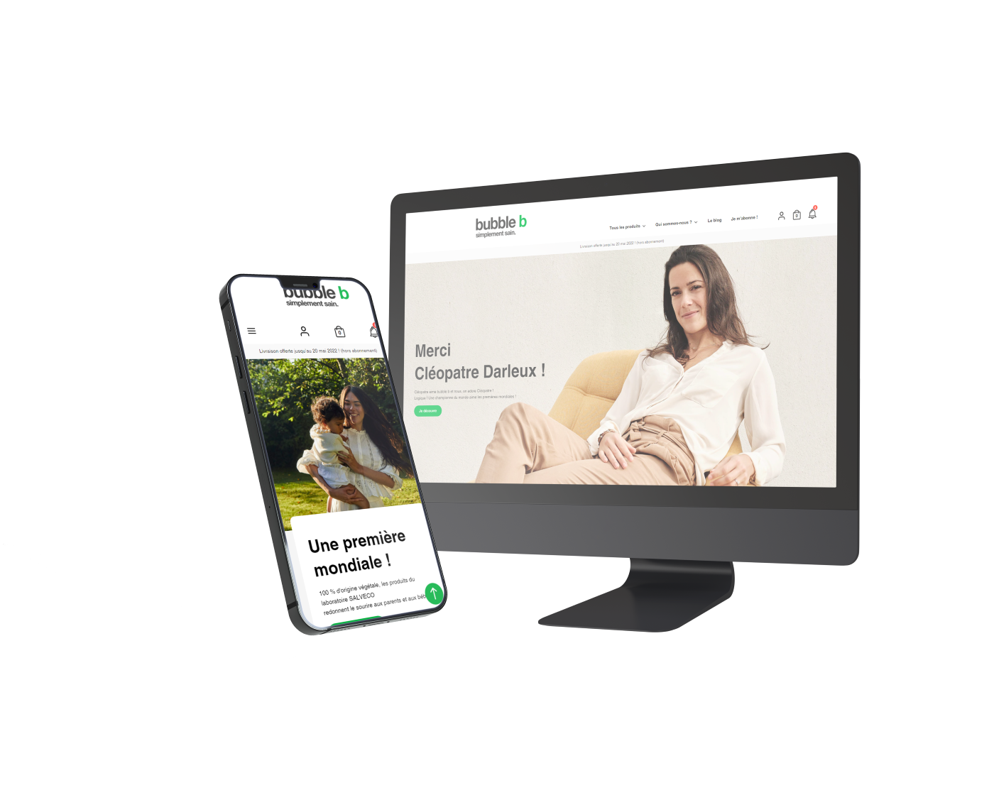 Shopify Store Development for bubble b: Baby Hygiene Products Brand