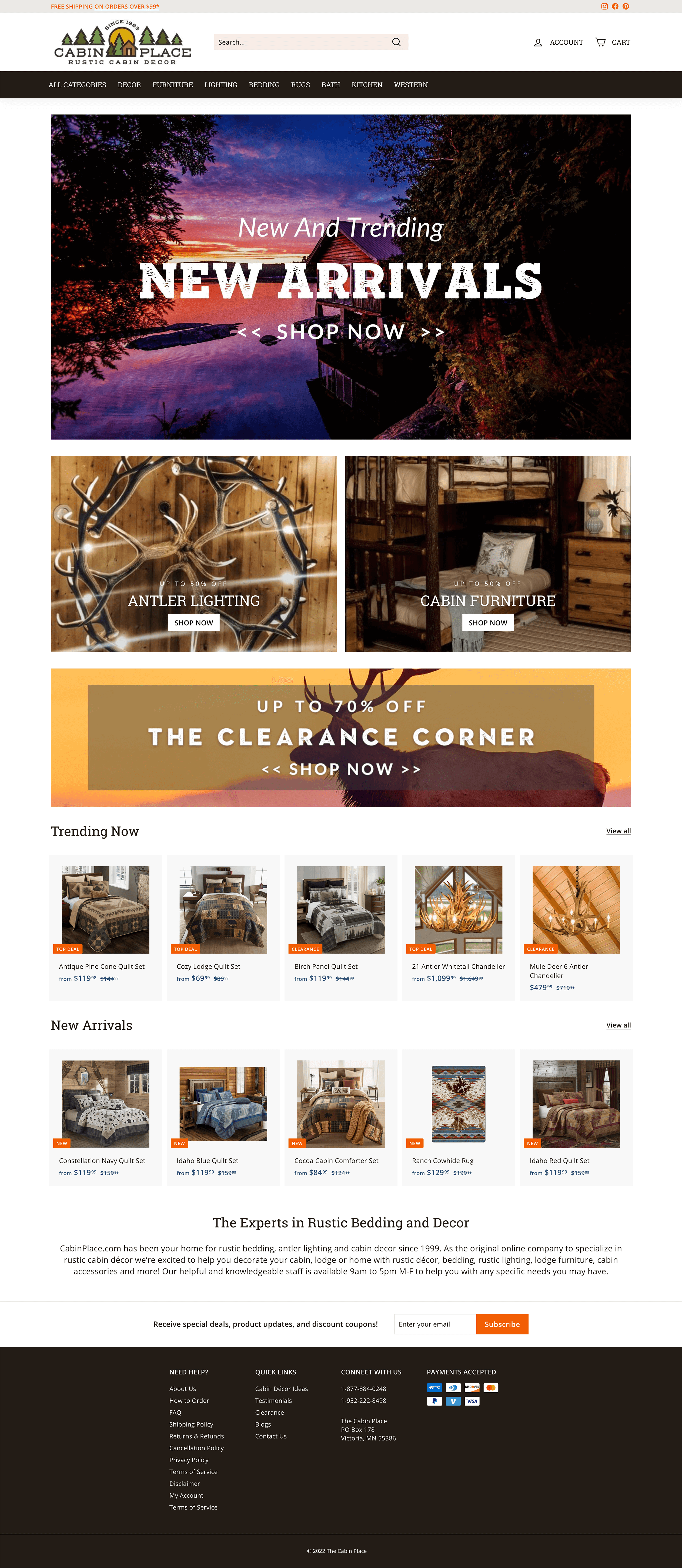 Cabin Place: Migration to Shopify and Enhanced Website Management