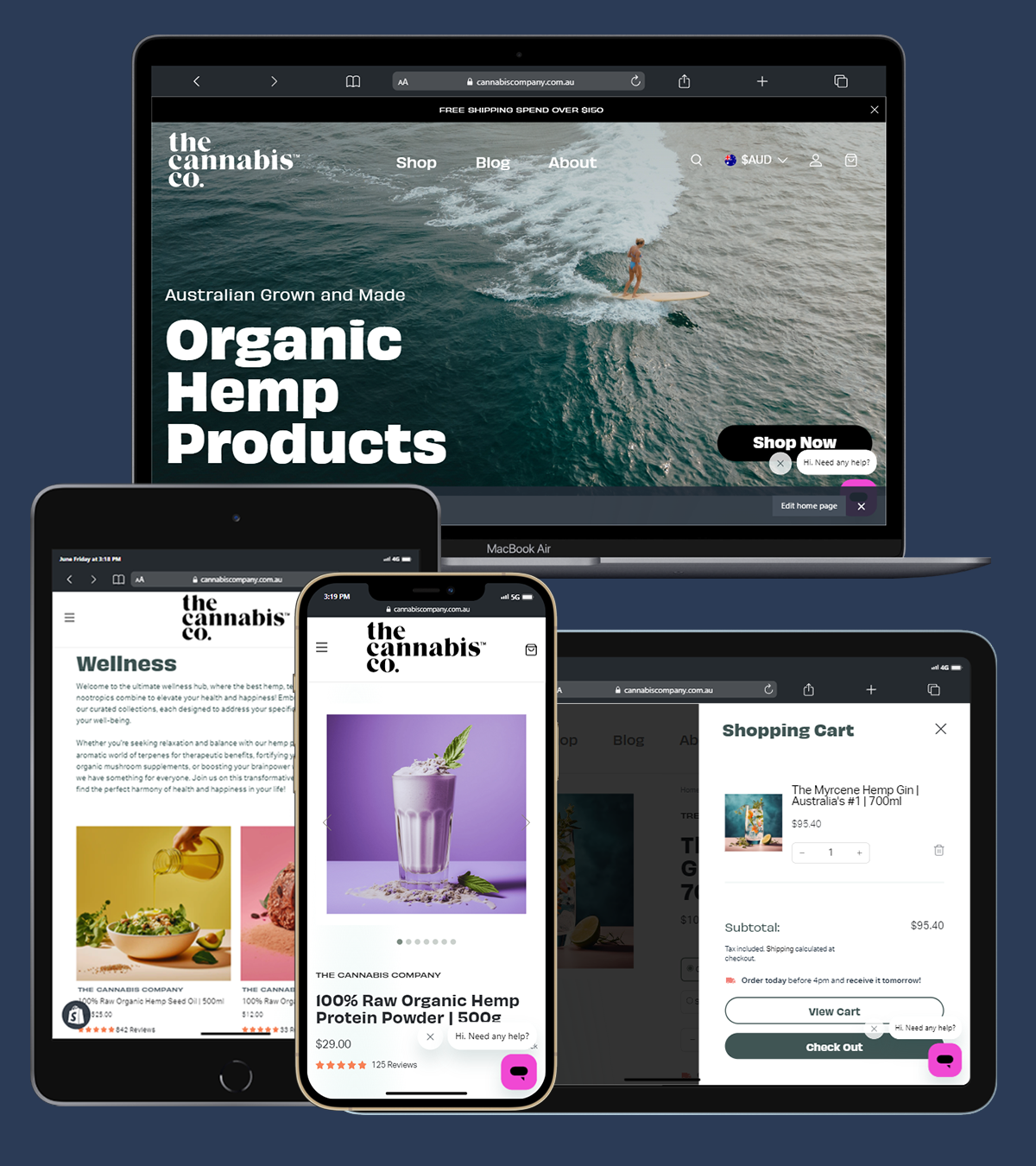 Storefront revamp based on the mockup screenshot