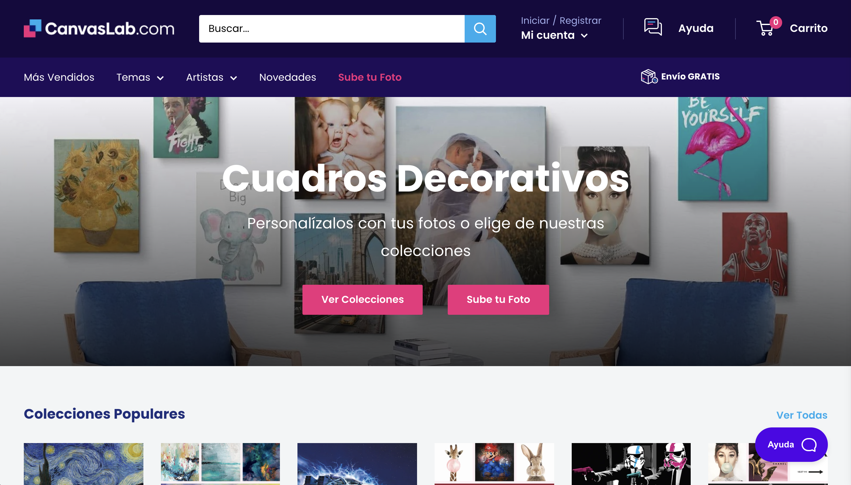 Website Redesign for Canvas Lab