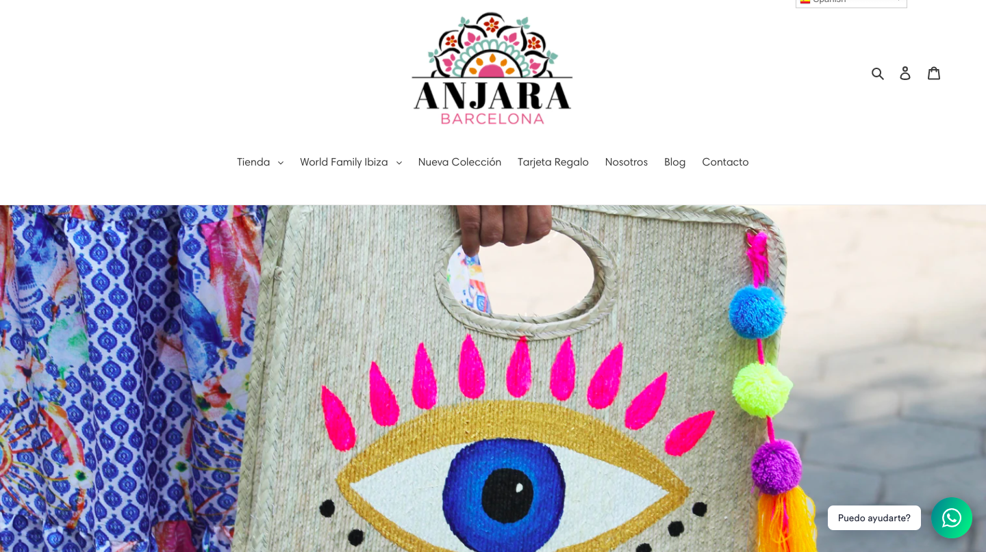 Diseño y creación web para la marca Anjara Barcelona screenshot