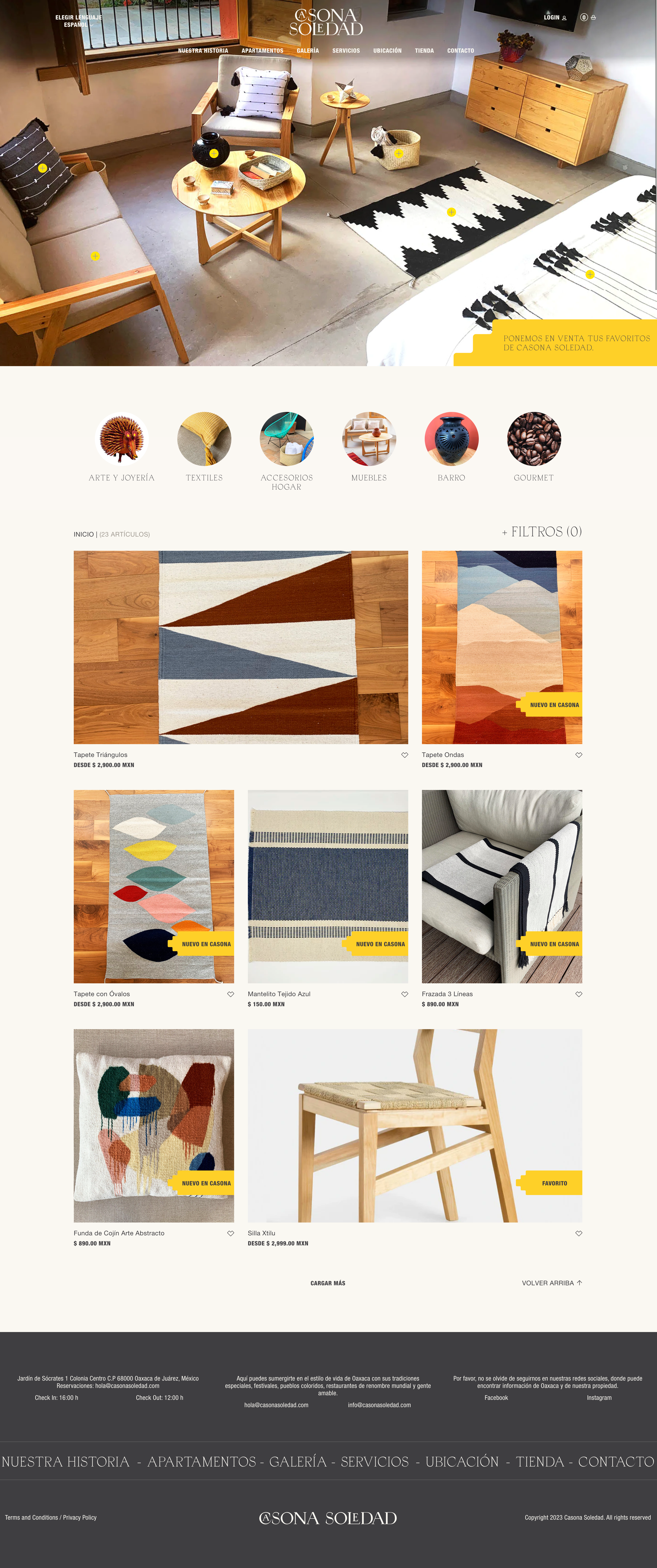 Amazing accessories store in Oaxaca screenshot