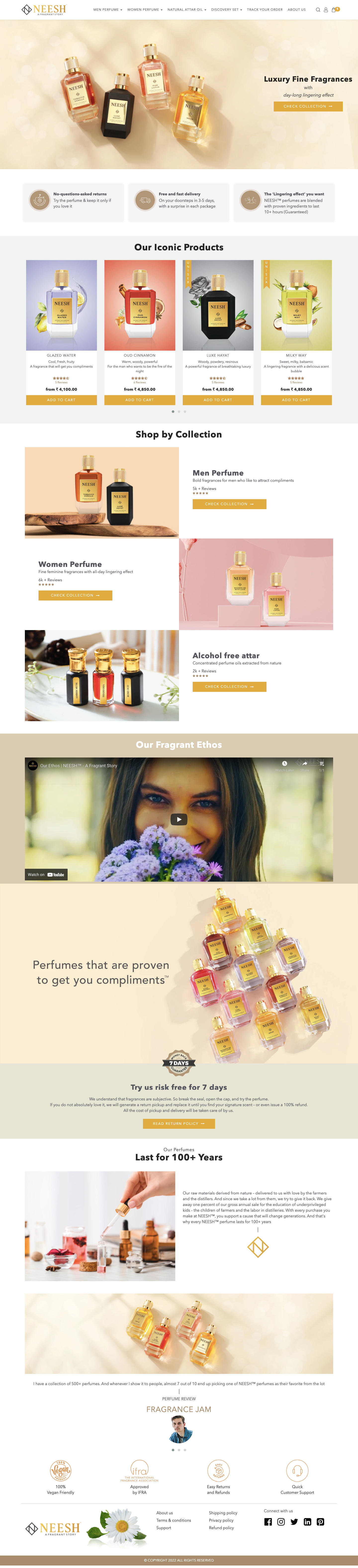 Neesh Perfumes screenshot