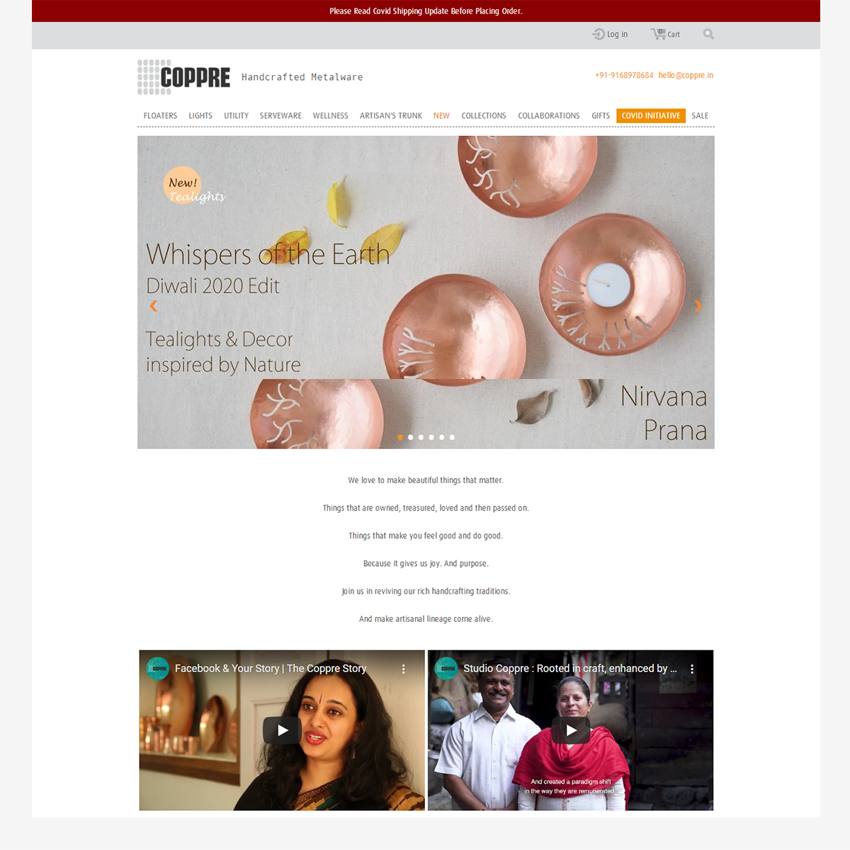 Custom theme Design (https://www.studiocoppre.com) screenshot