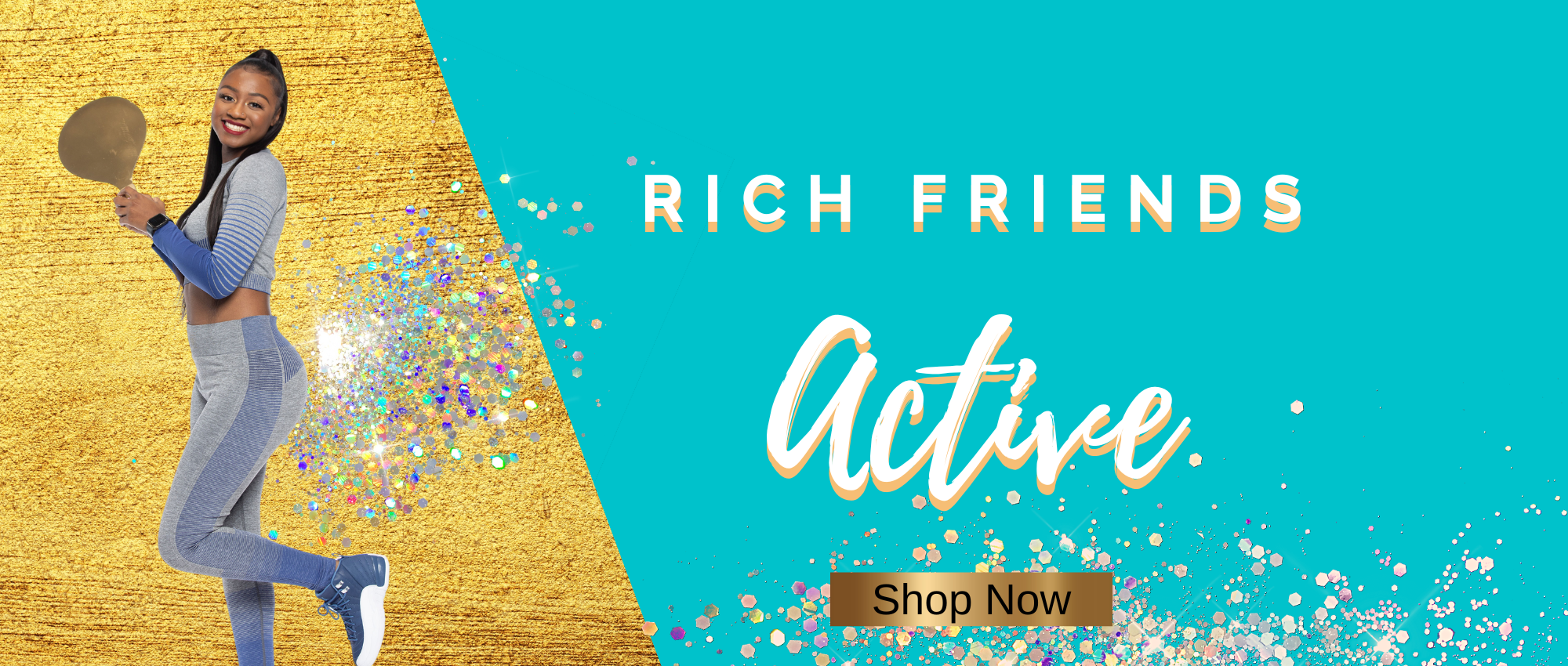 Website Banner Design for E-commerce Workout Gear Brand