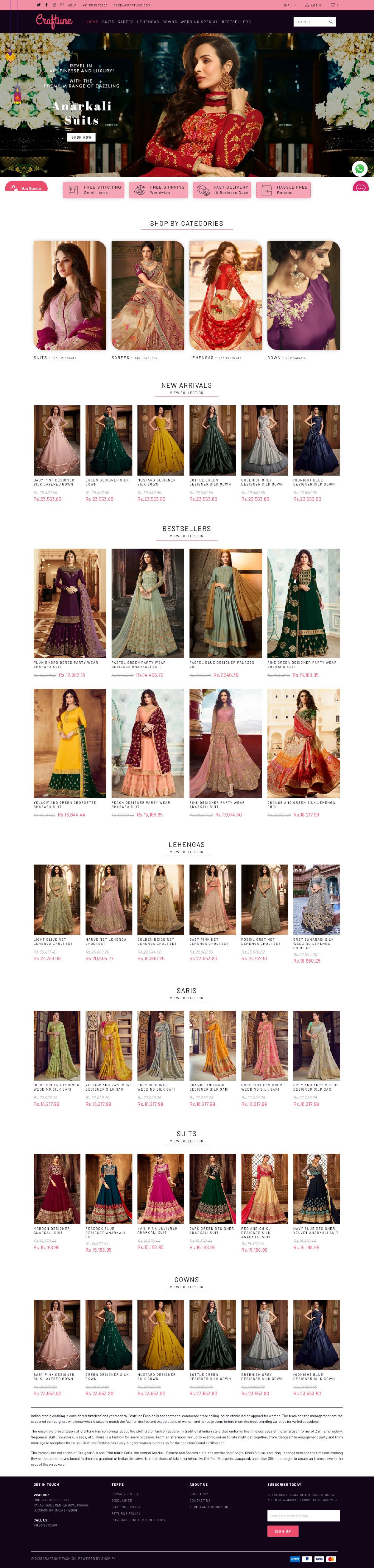 User-Friendly and Functional Website for Craftune Fashion