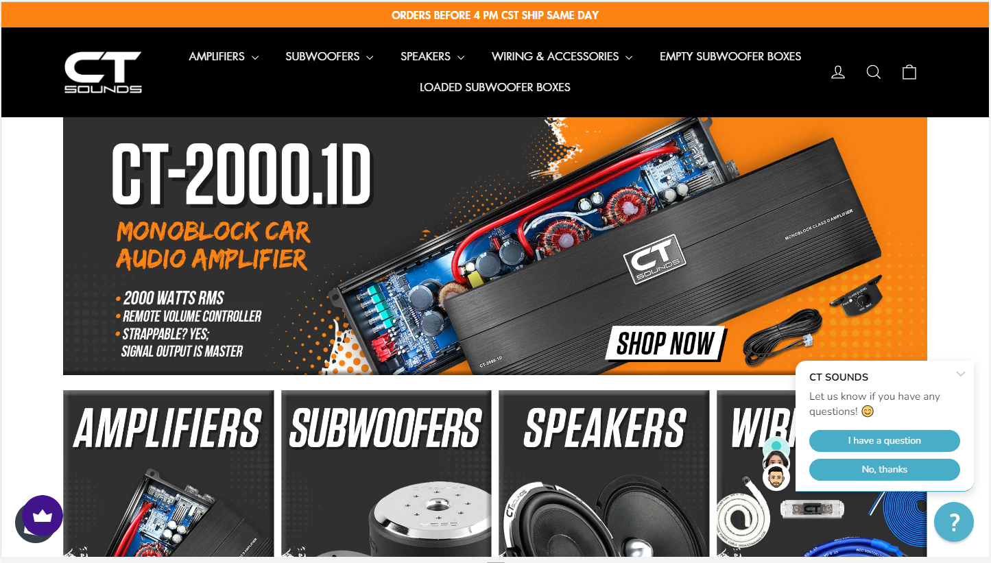 Shopify store for Soundbox screenshot