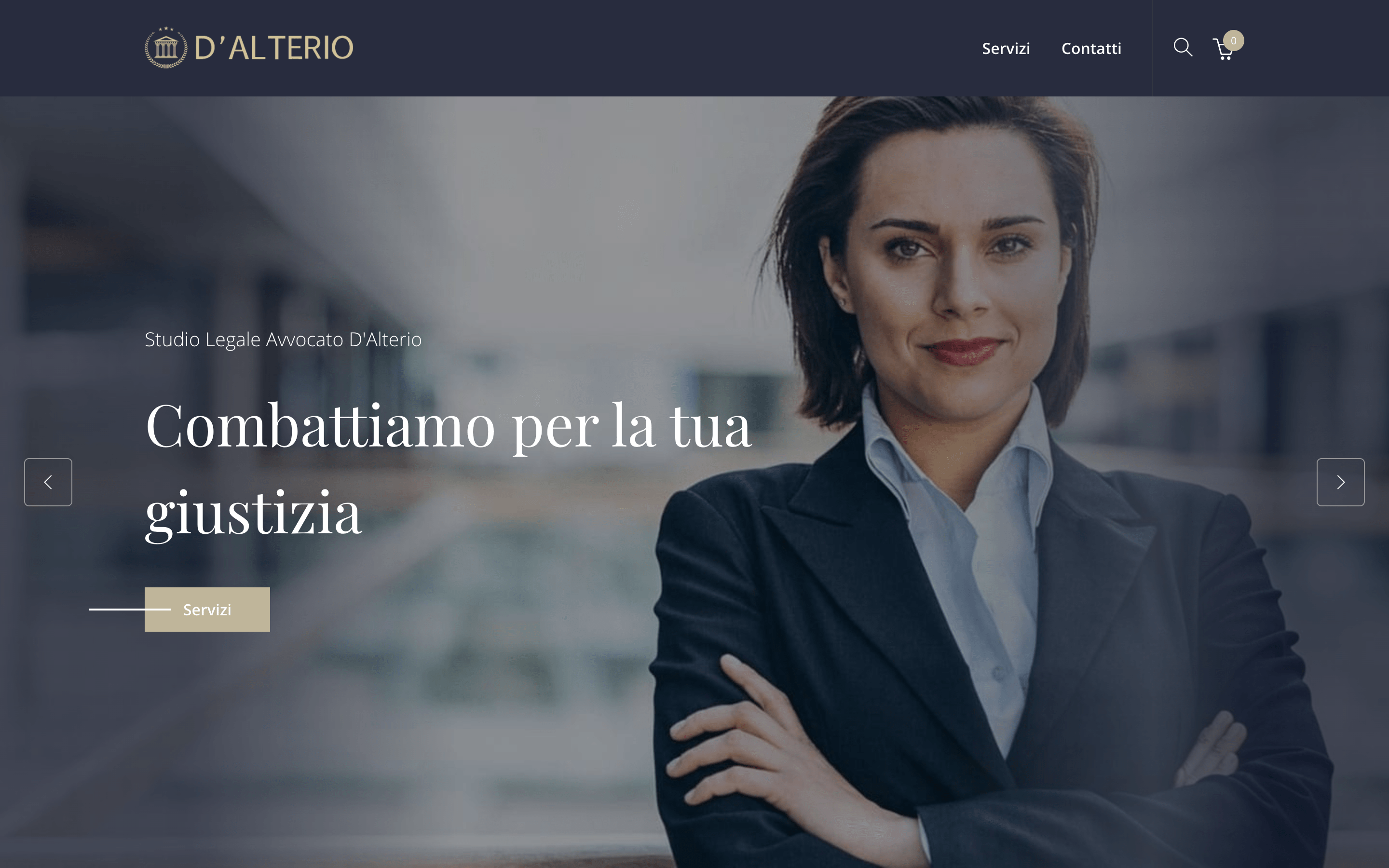 Ecommerce Development for D'Alterio Studio Legale e Consulenza