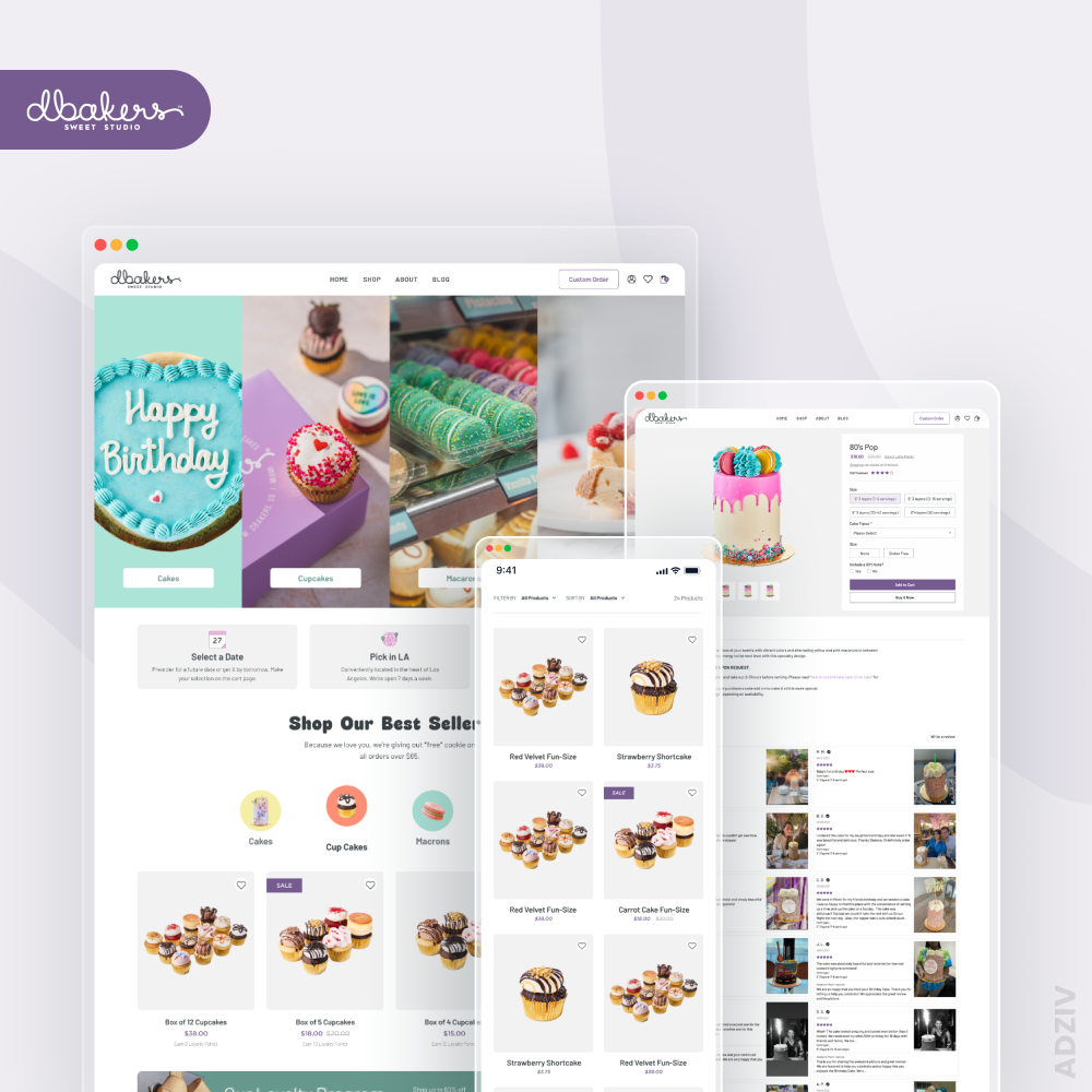 Enhanced Store UX & Custom Theme Development for dbakers