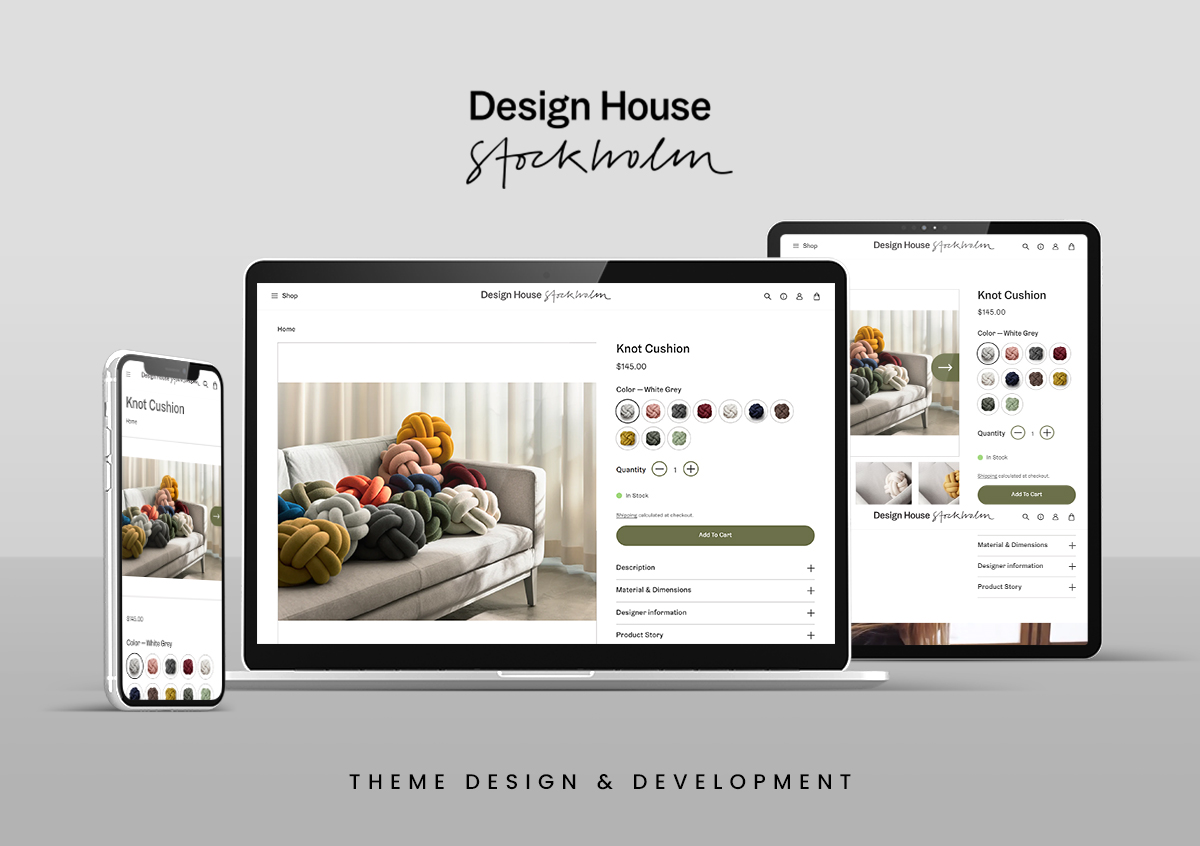 Comprehensive Store Setup for Design House Stockholm: Theme Customization & Store Integration