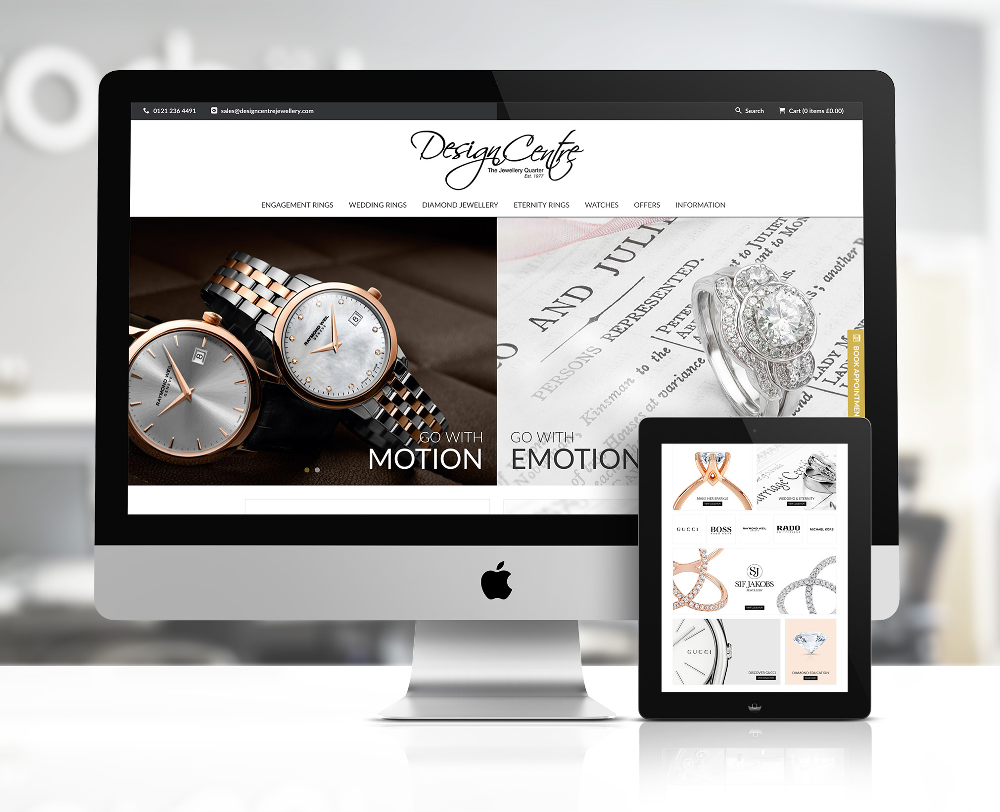 Website Development for Design Centre Jewellery: Showcasing Luxury and Expertise