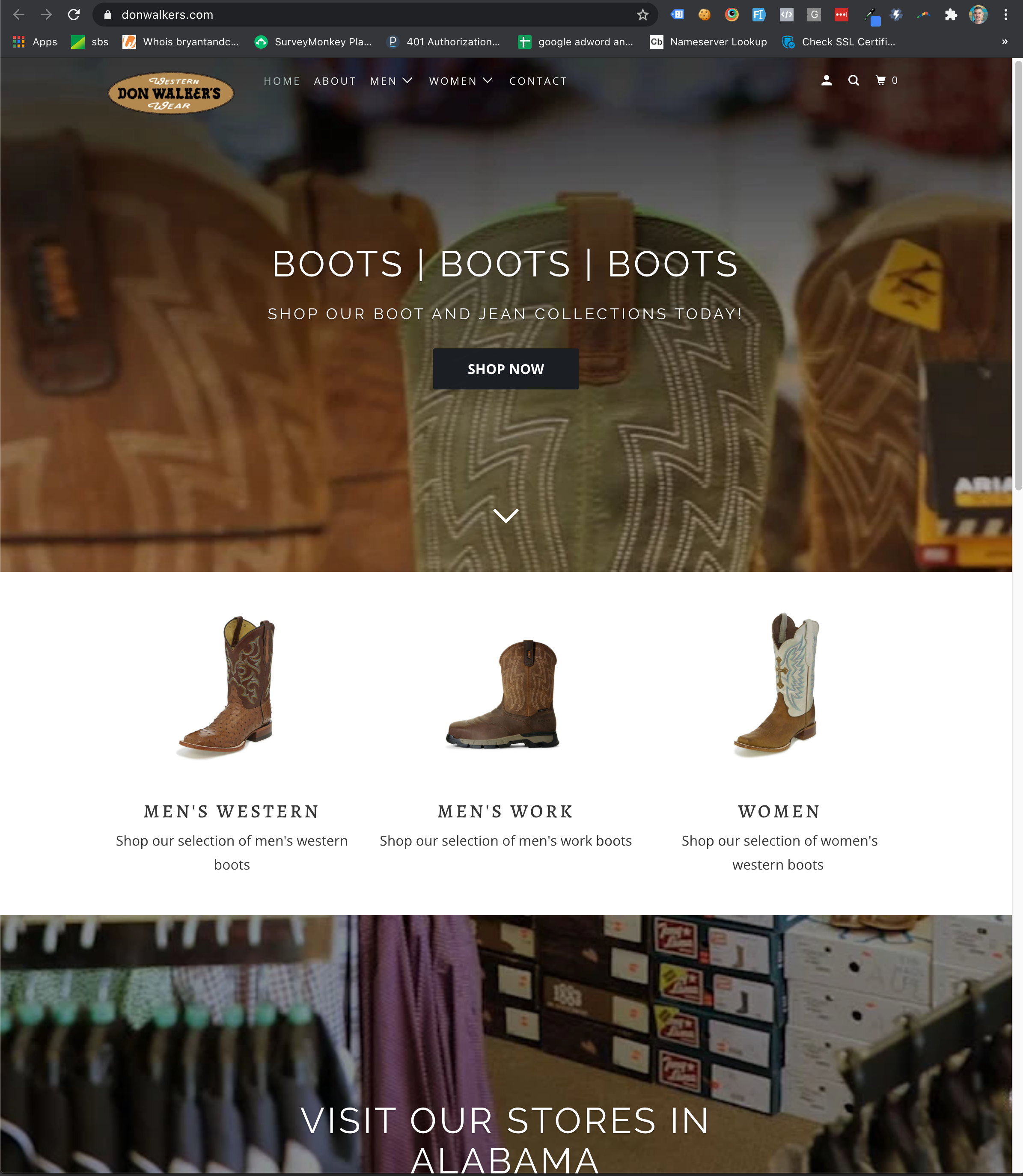 Don Walker's Branding, design and site build screenshot